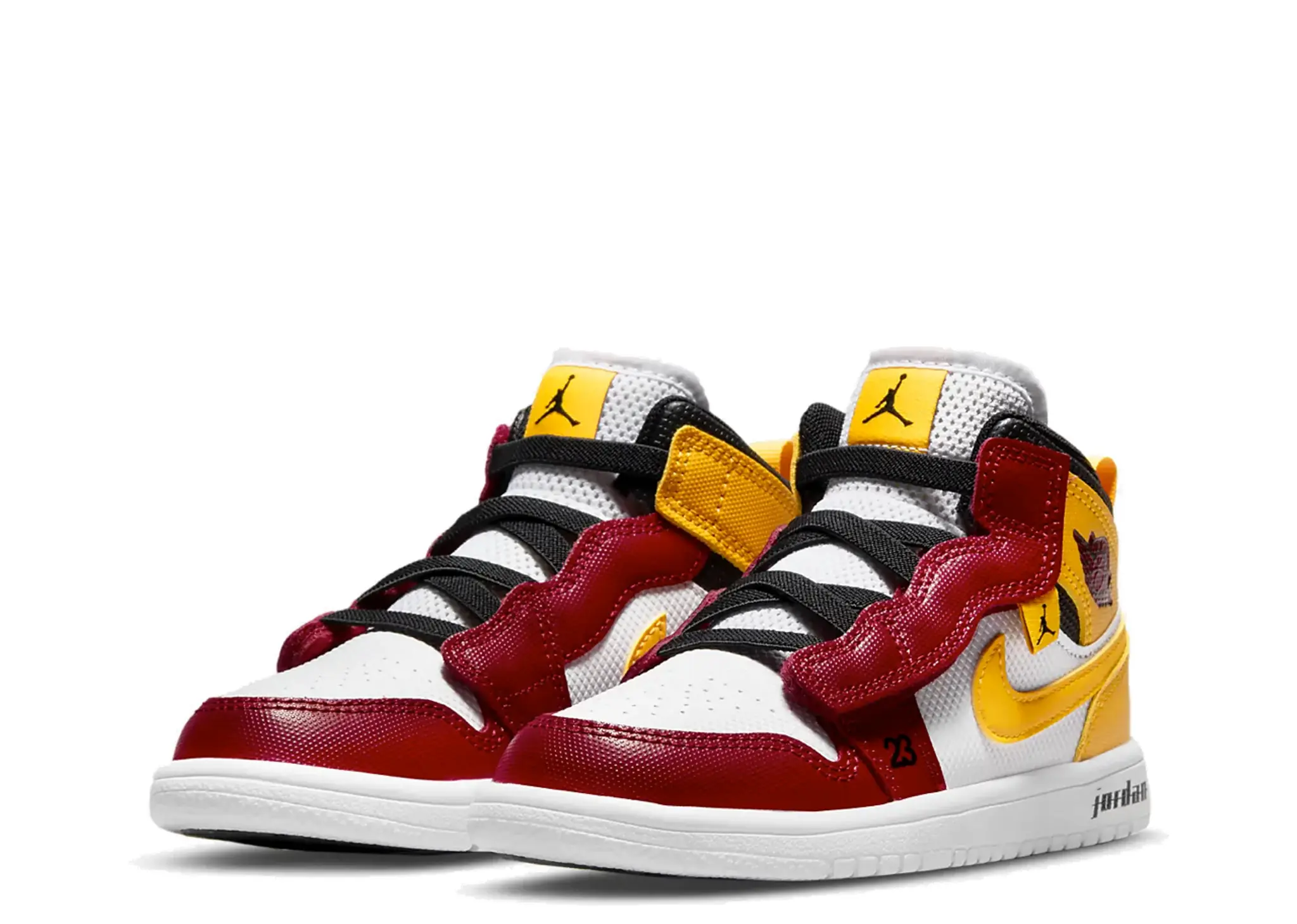 Air Jordan 1 Mid Alt SE Red Gold White (Pre-School) - photo 2