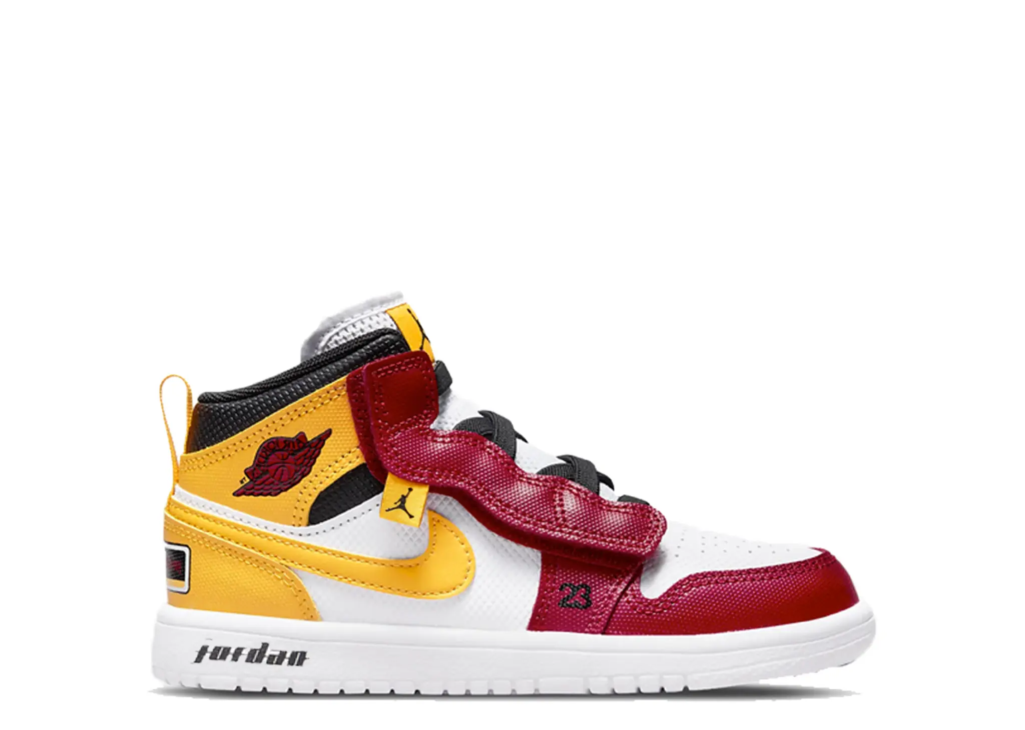 Air Jordan 1 Mid Alt SE Red Gold White (Pre-School)
