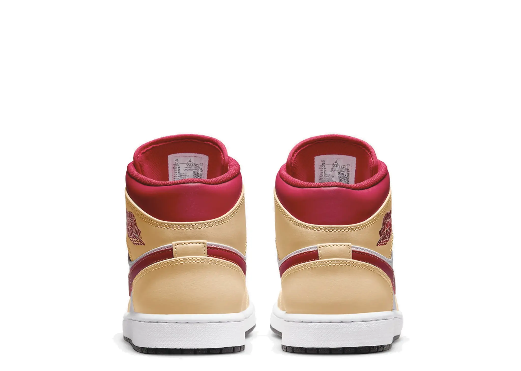 Air Jordan 1 Mid Beige Red (Pre-School) - photo 3