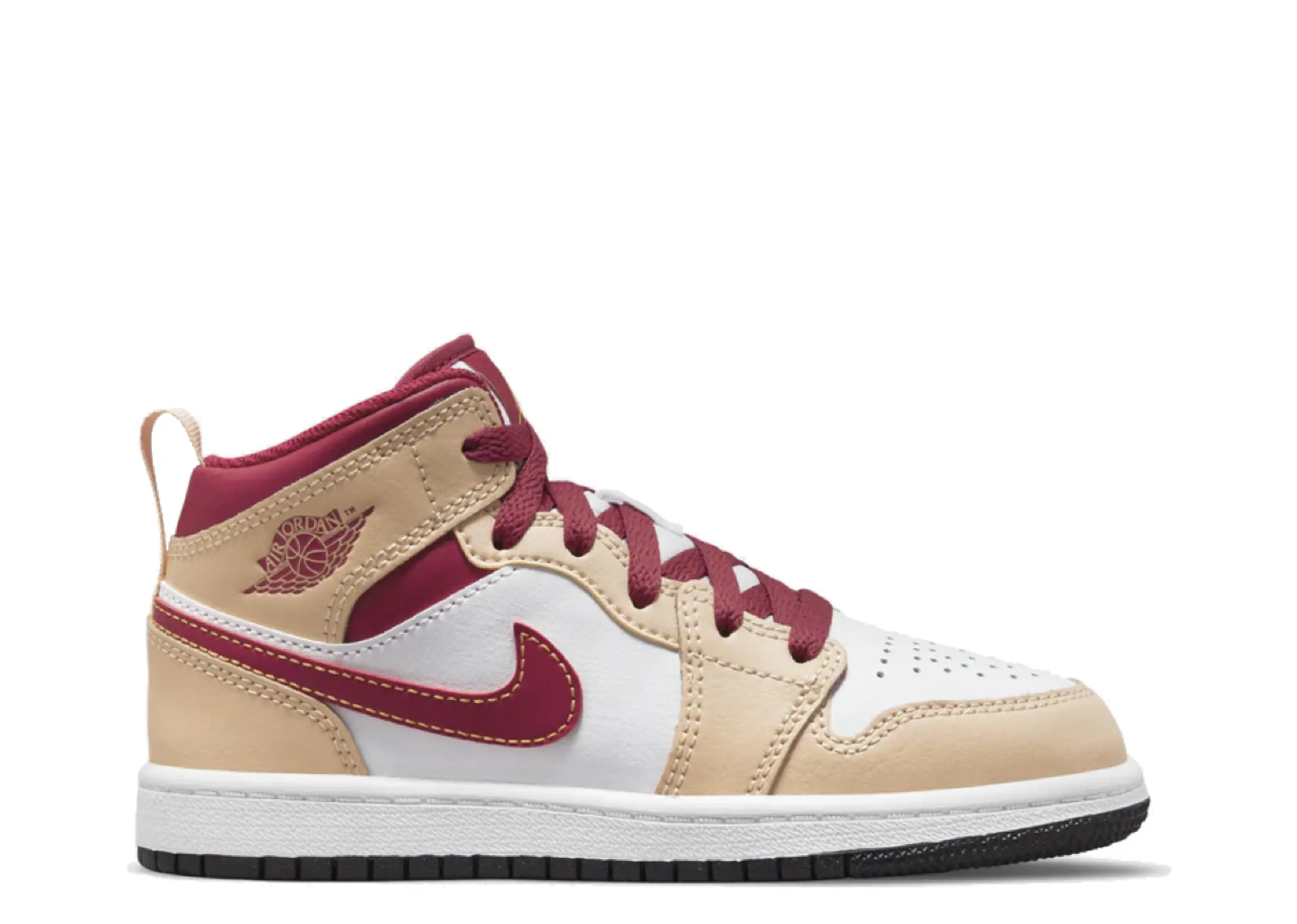 Air Jordan 1 Mid Beige Red (Pre-School)