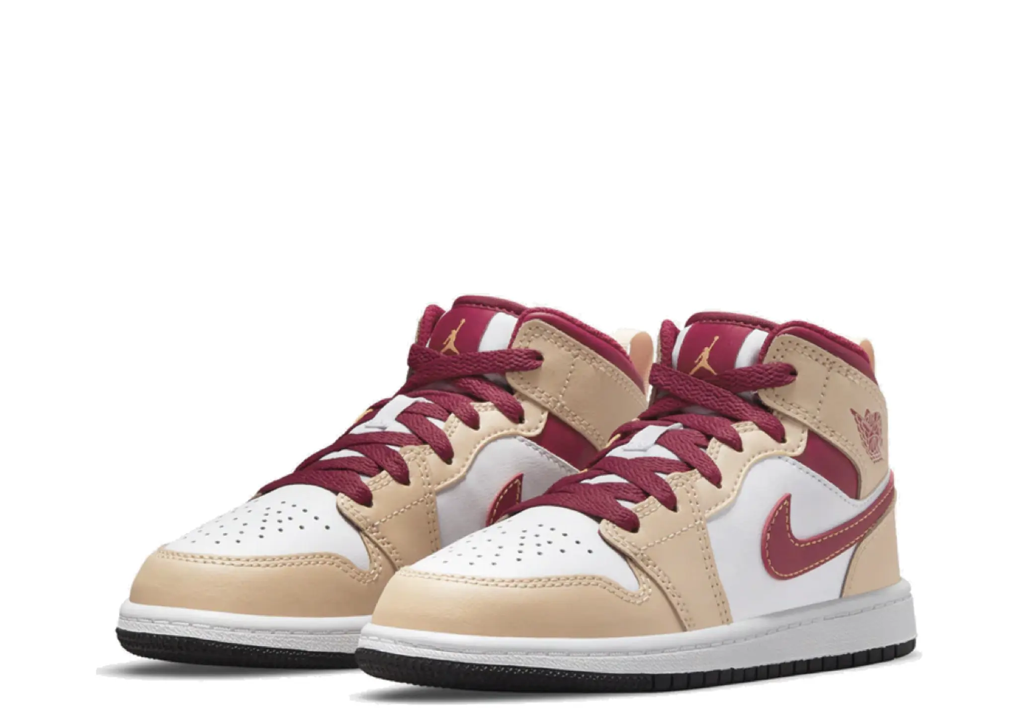 Air Jordan 1 Mid Beige Red (Pre-School) - photo 2