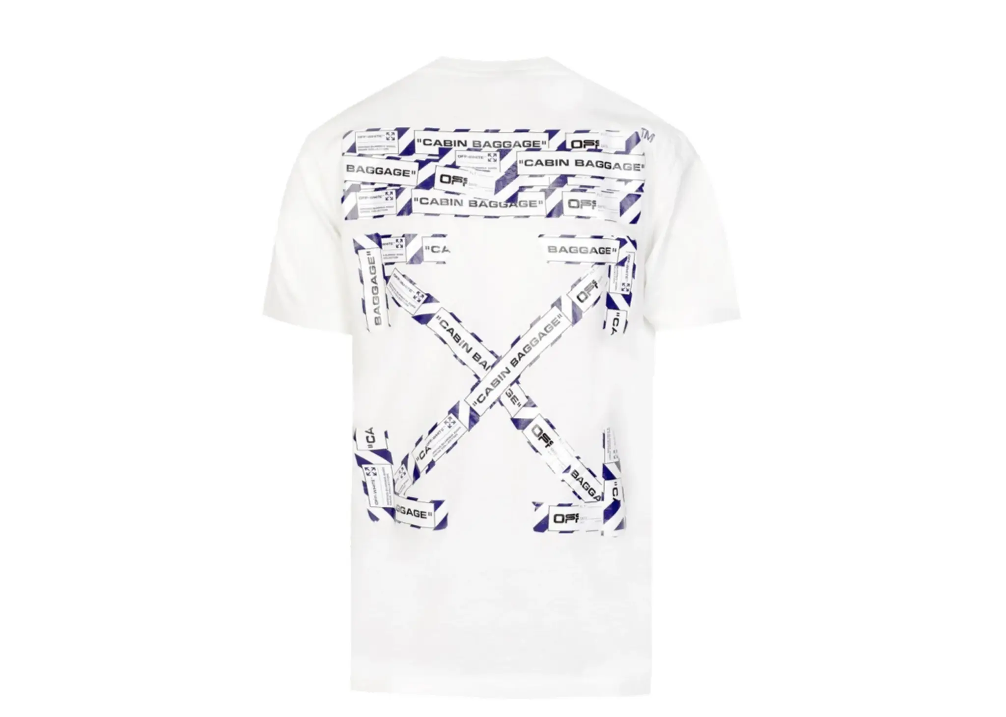 Off-White Oversized Fit Airport Tape T-shirt White