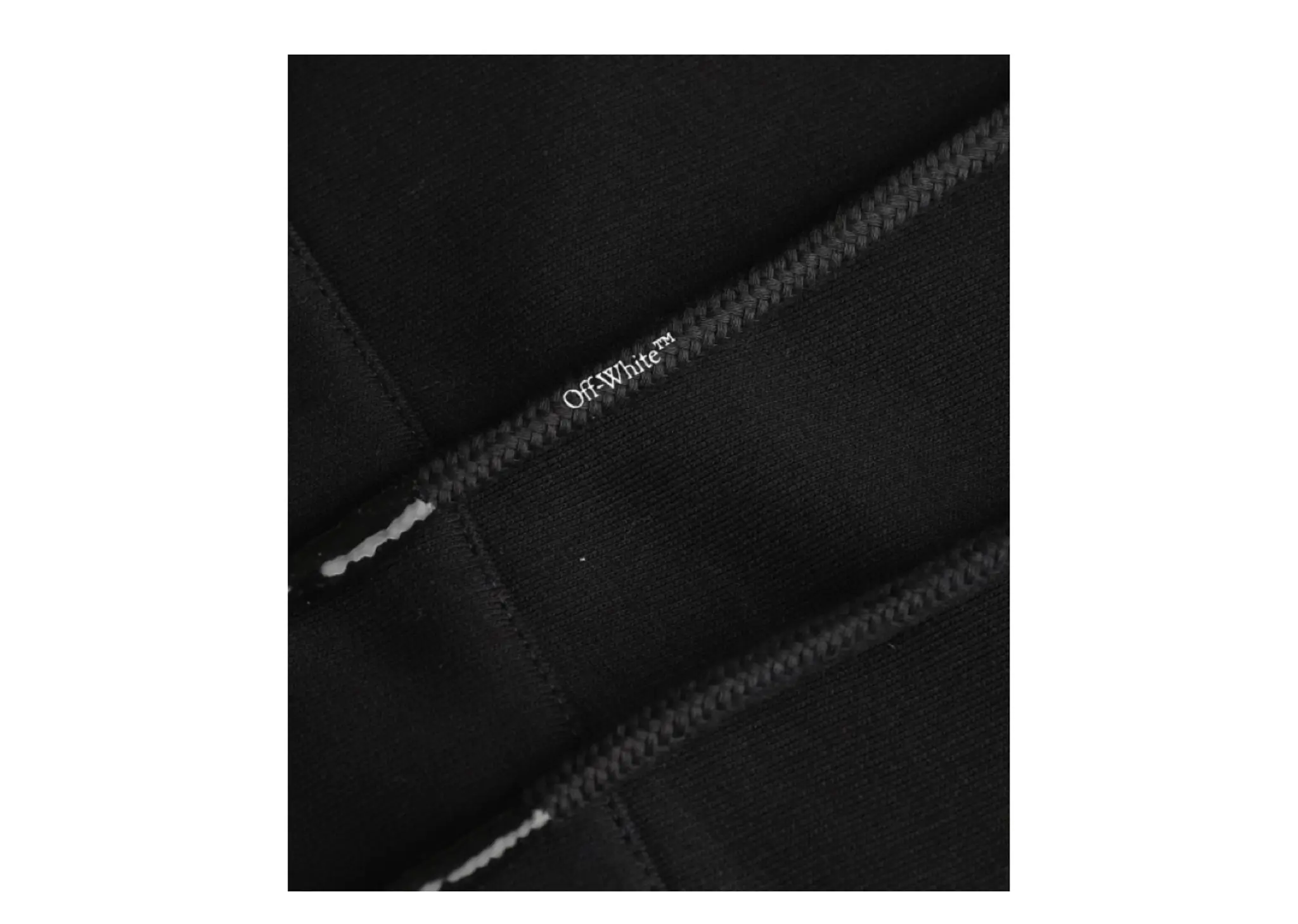 Off-White Slim Fit Pascal Arrow Hoodie Black White - photo 4
