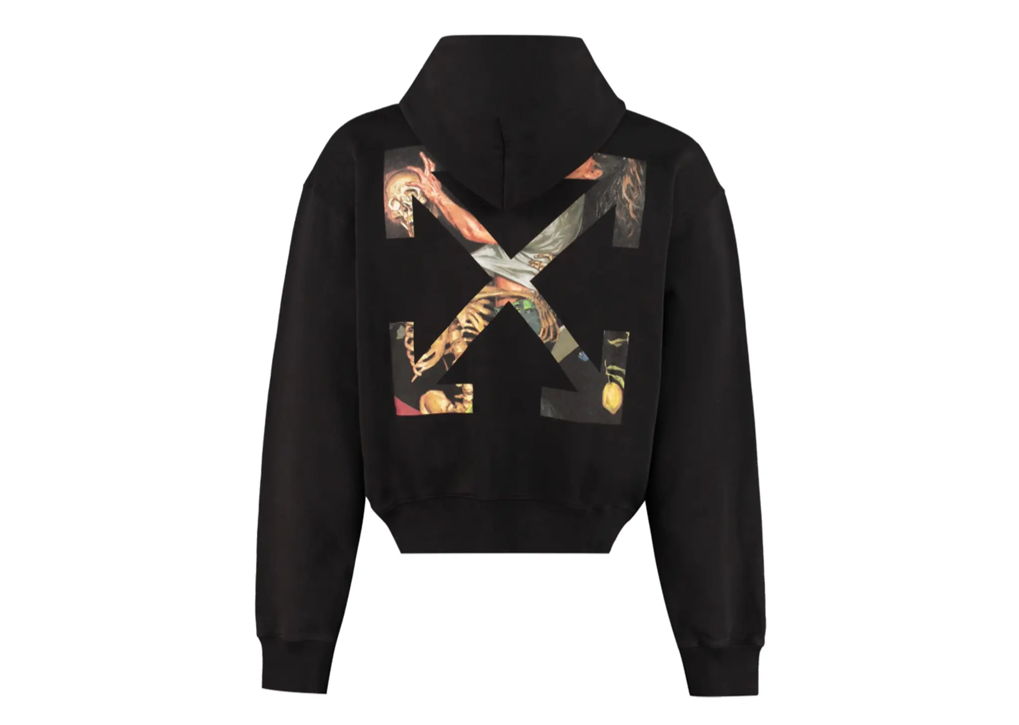 Off-White Slim Fit Pascal Arrow Hoodie Black White