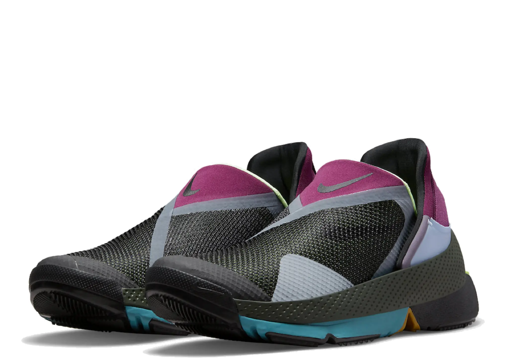 Nike Go FlyEase Black Lime Glow - photo 2