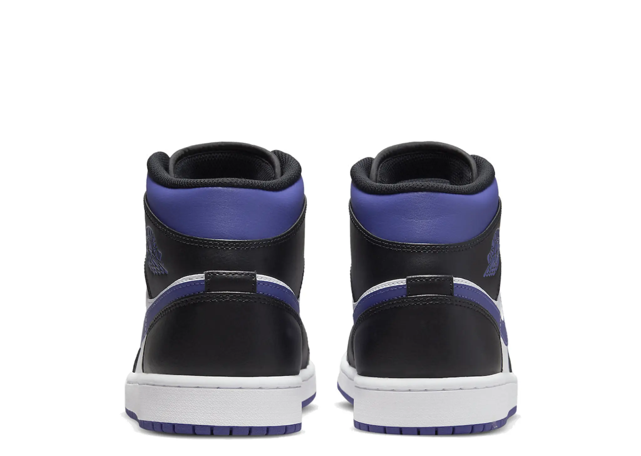 Air Jordan 1 Mid White Black Purple - photo 3