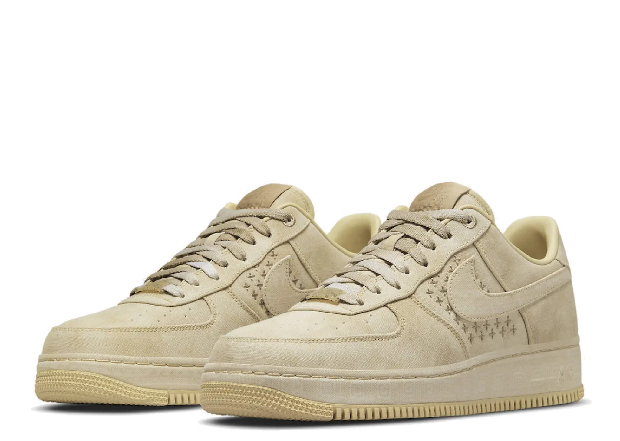 Nike Air Force 1 Low NAI-KE Tan Canvas - photo 2