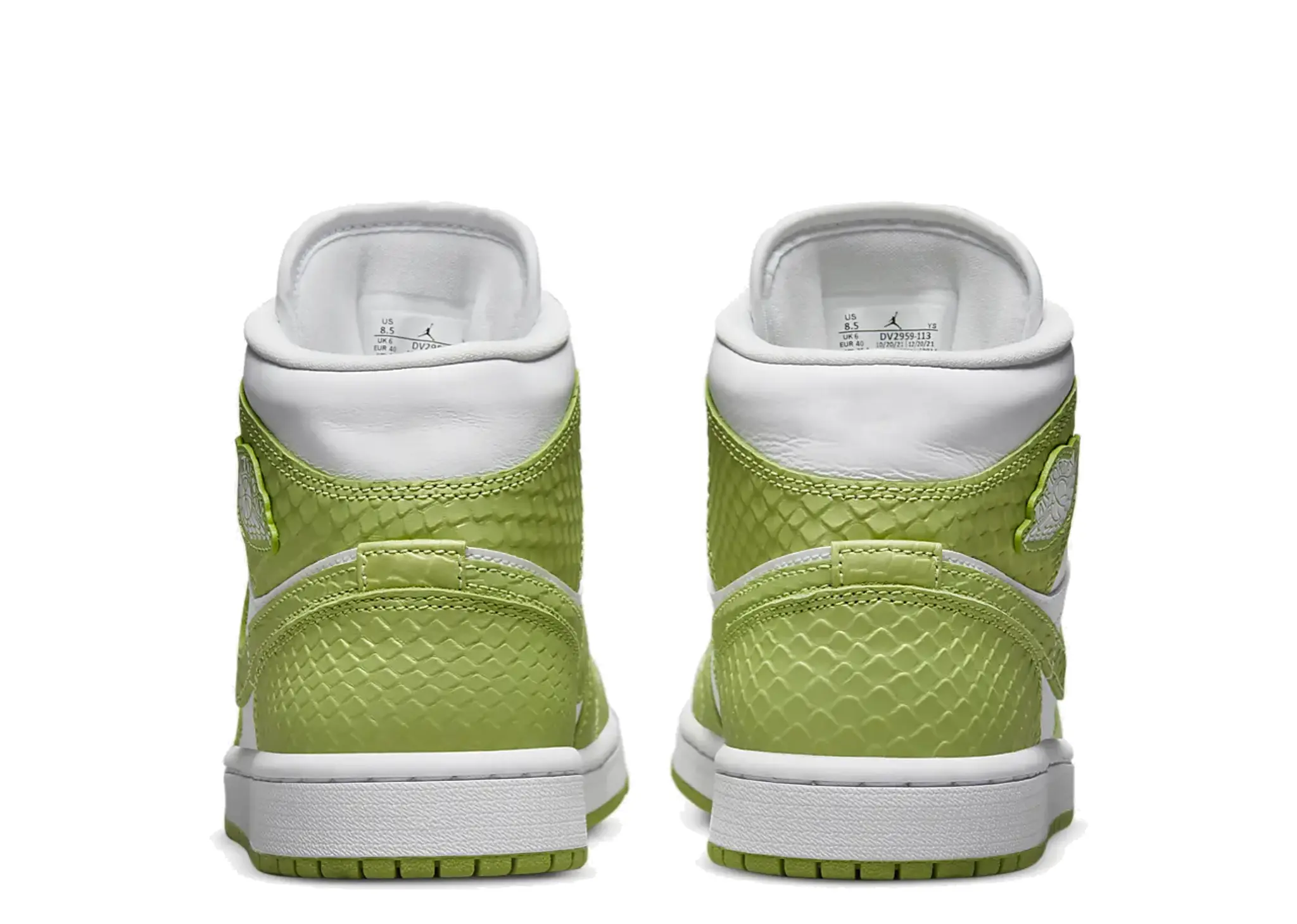 Air Jordan 1 Mid Green Python (Women's) - photo 3