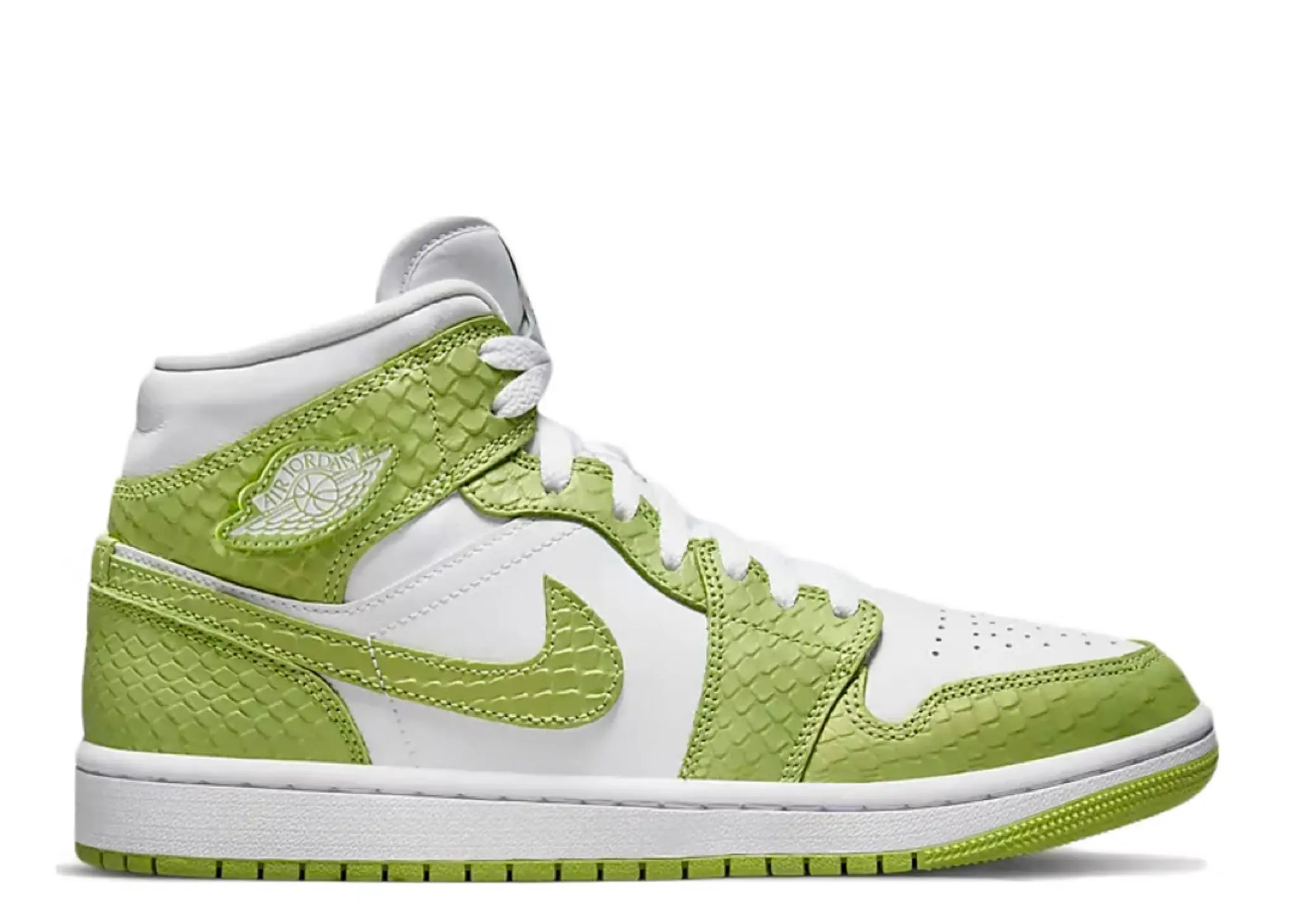 Air Jordan 1 Mid Green Python (Women's)