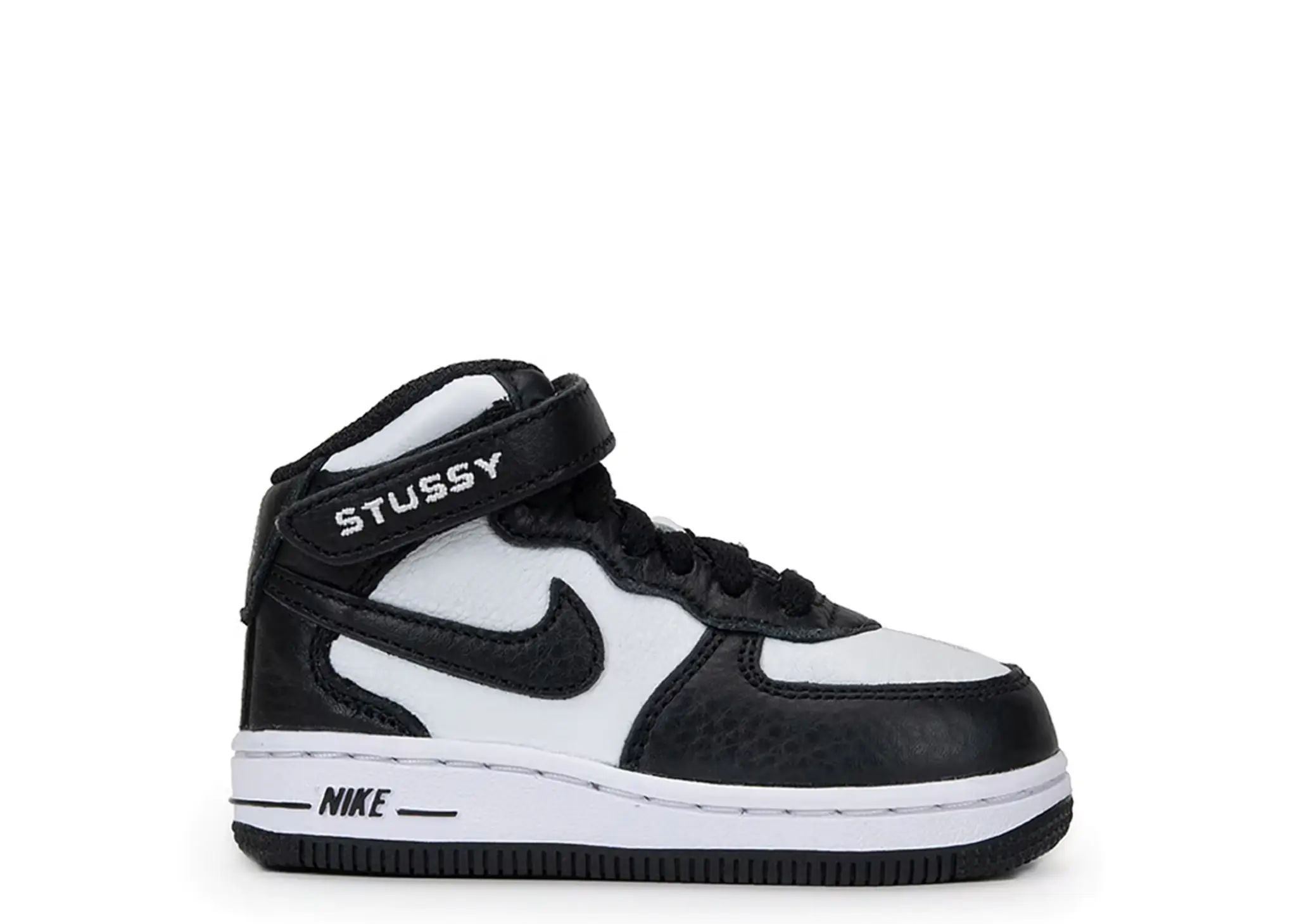 Nike Air Force 1 Mid Stussy White Black (Toddler)