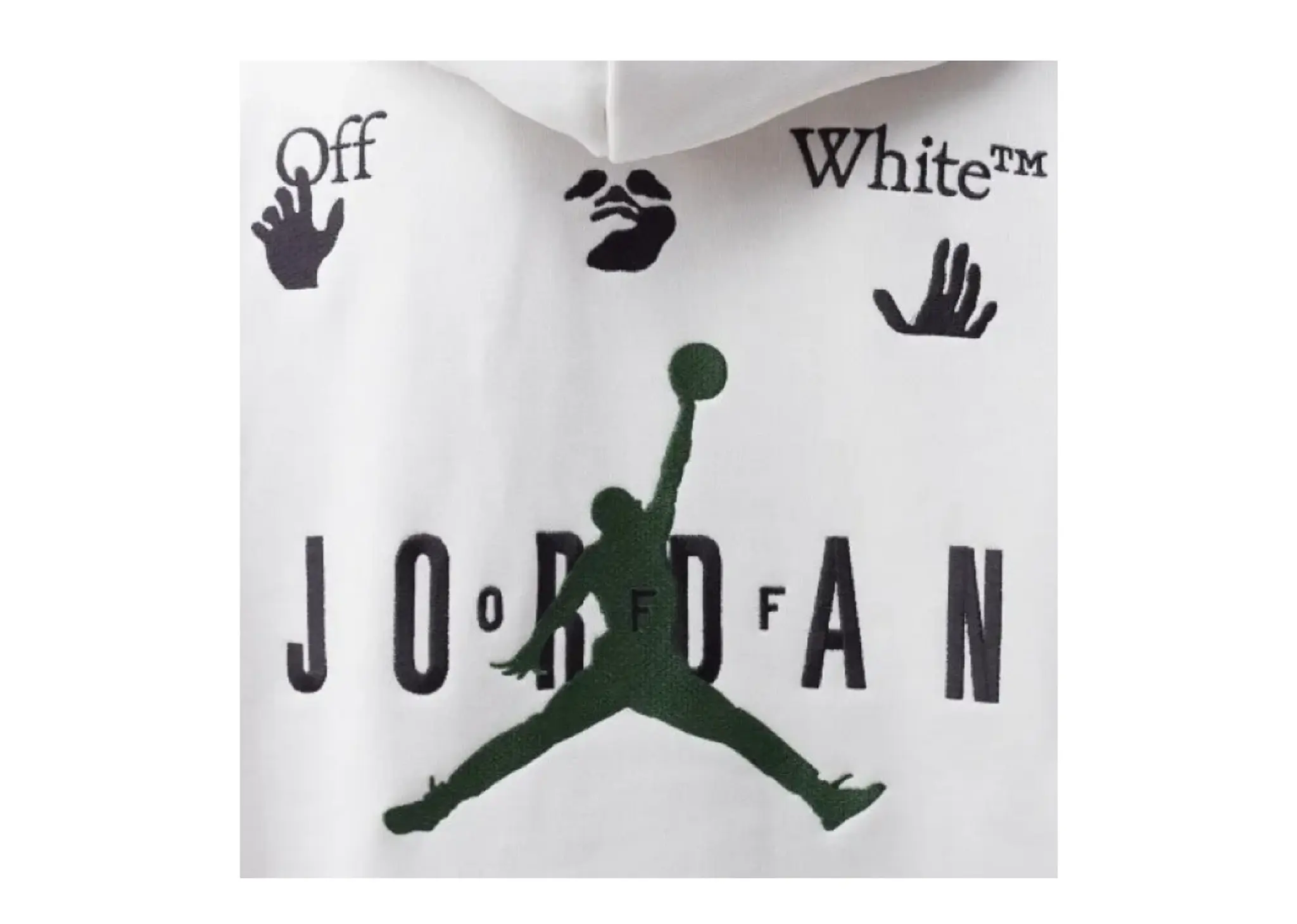 Off-White x Jordan Hoodie White (Asia Sizing) - photo 3