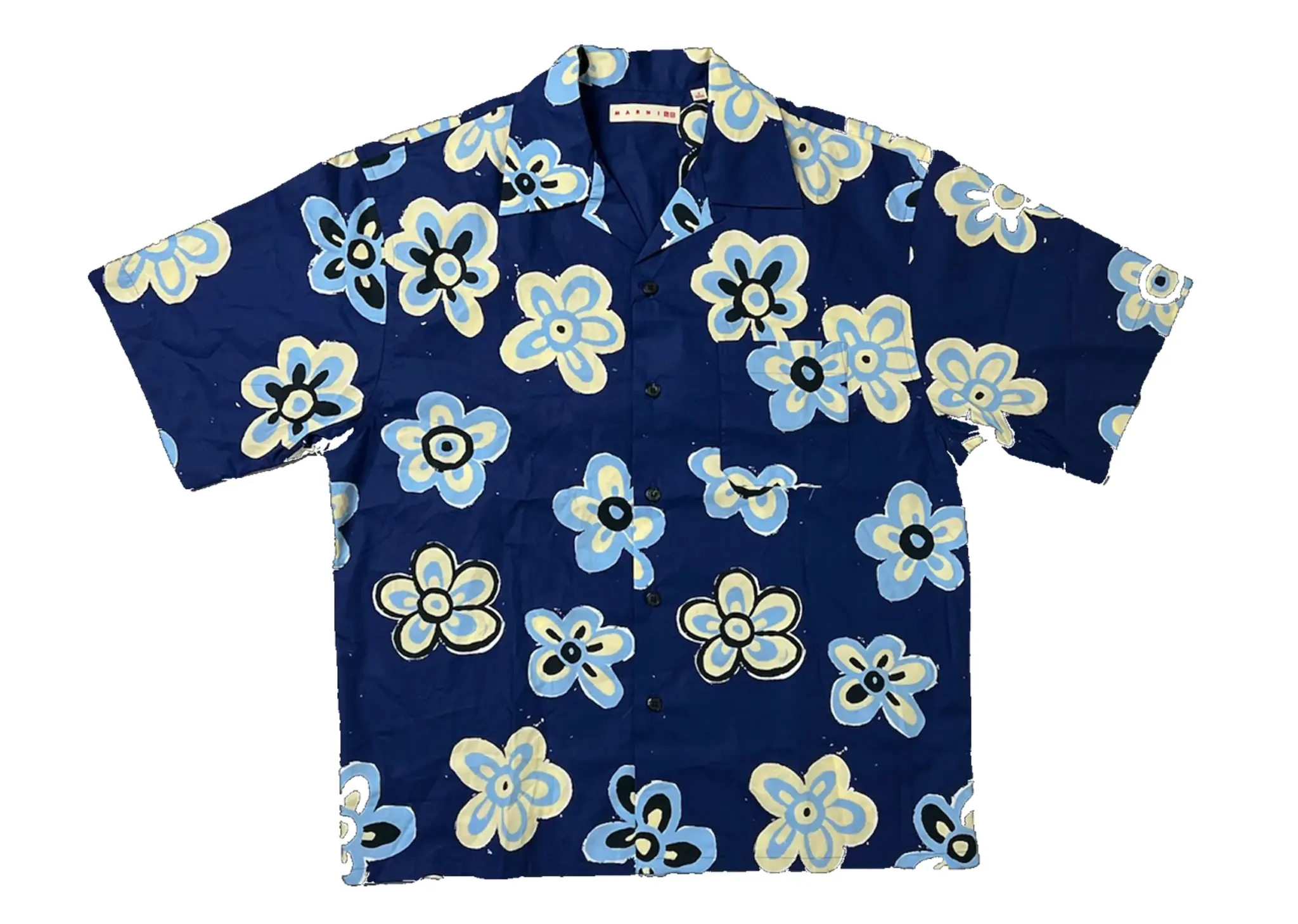 Uniqlo x MARNI Oversized Open Collar Shirt Blue (Asia Sizing)