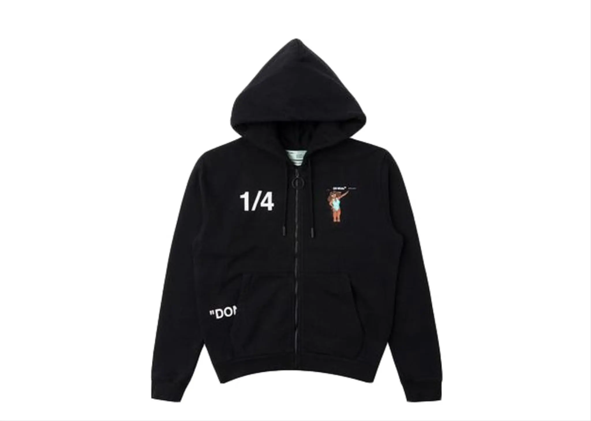 Off-White Dondi White Woman Zip Up Hoodie 