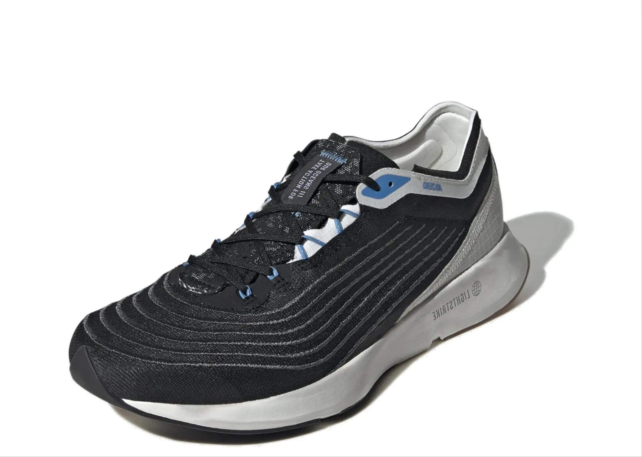 Adidas AdiZero Parley Black Grey Pulse Blue (Women's) - photo 2