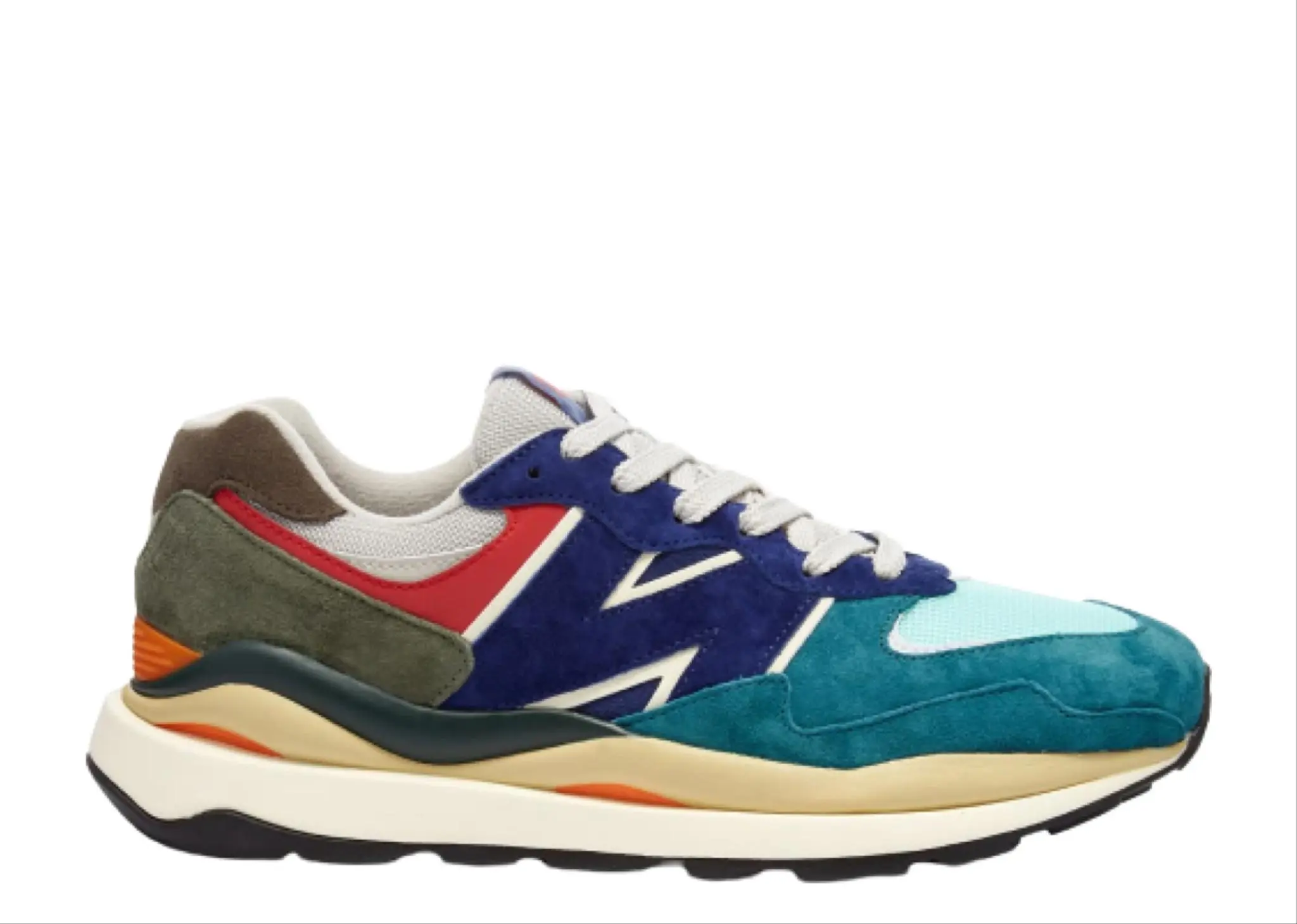 New Balance 57/40 Green Navy Orange Red