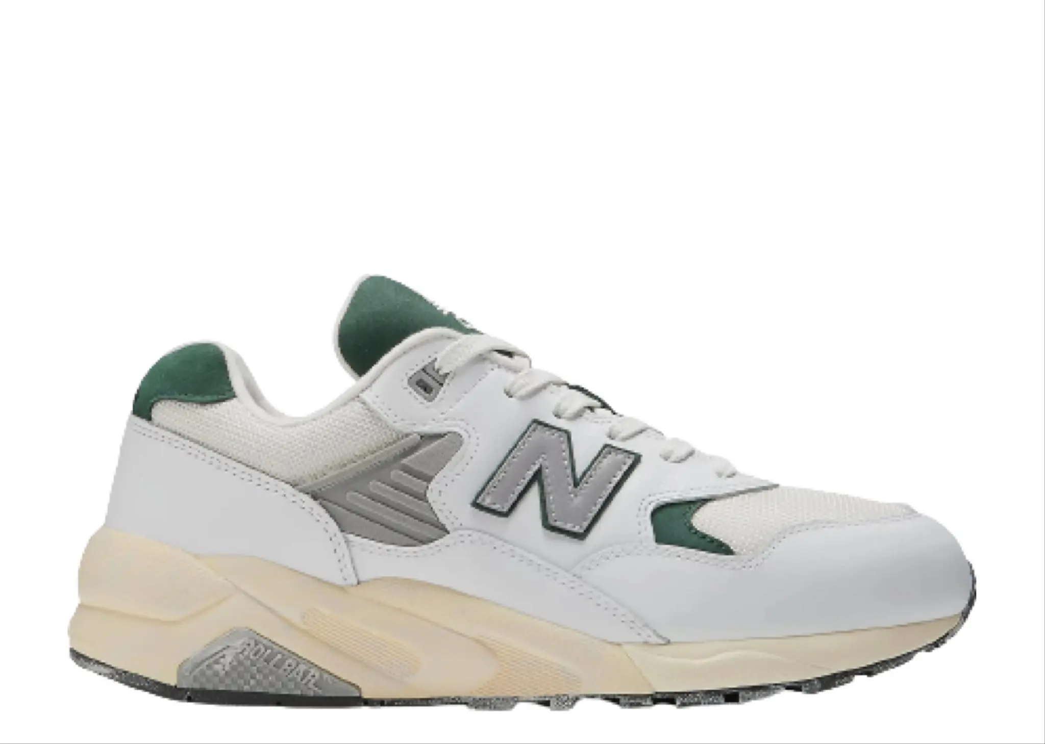 New Balance 580 White Nightwatch Green