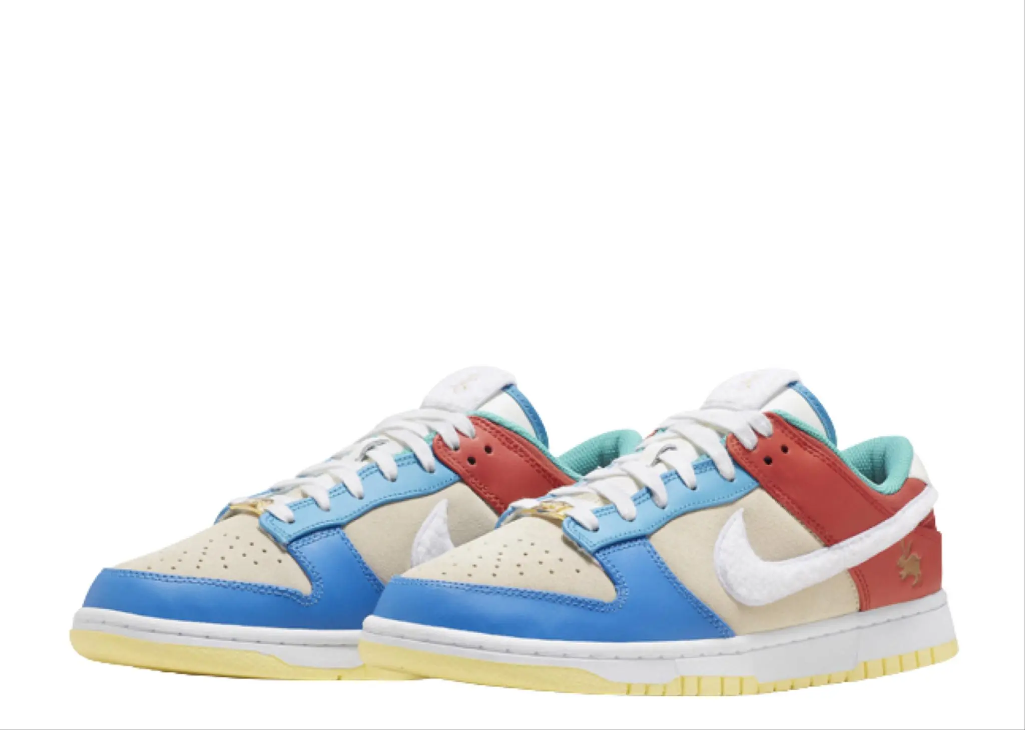 Nike Dunk Low Retro PRM Year of the Rabbit Blue Orange Cream - photo 2