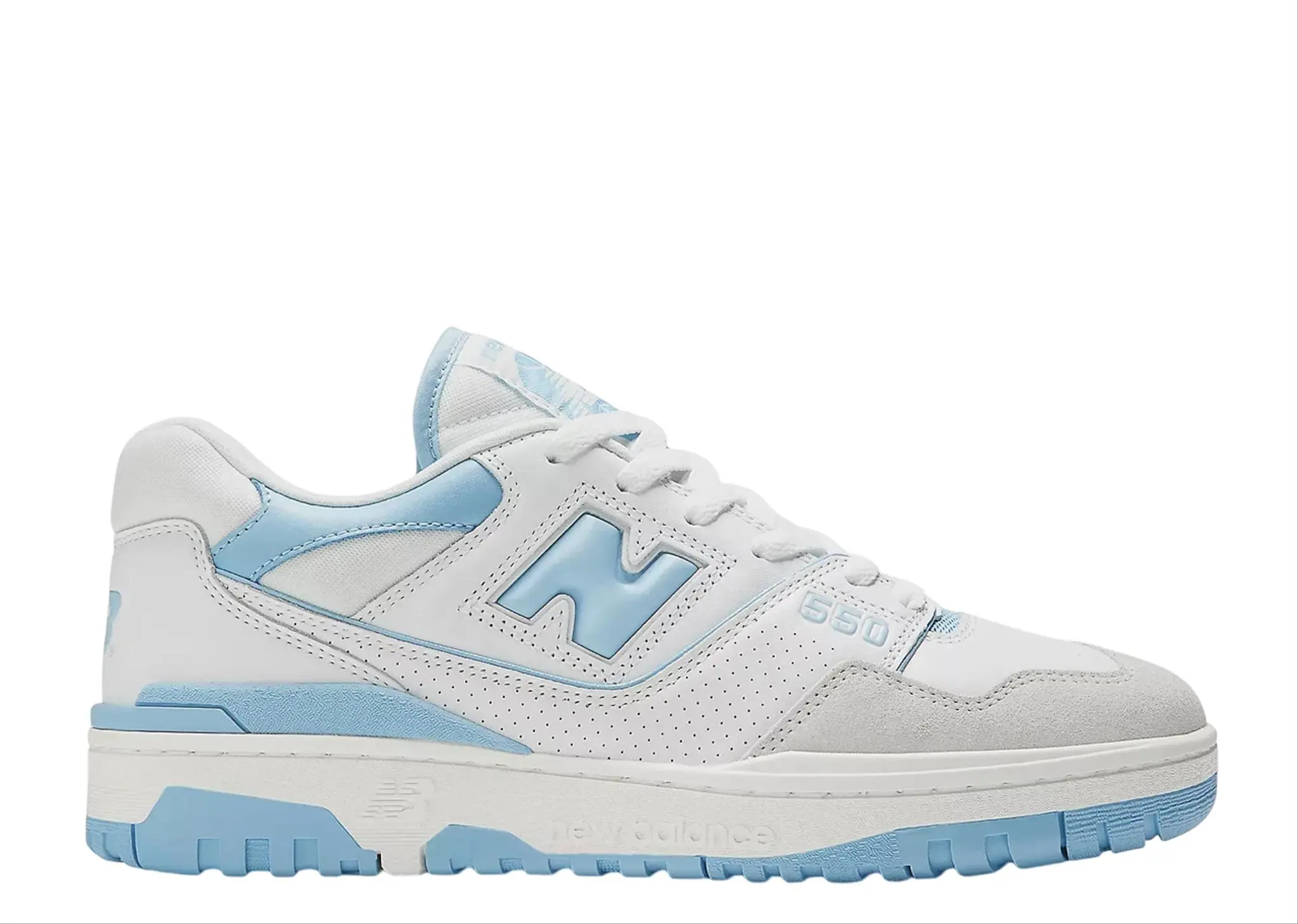 New Balance 550 White University Blue Grey Toe