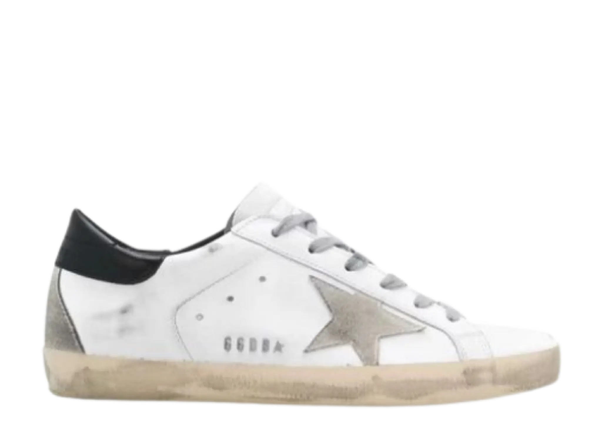 Golden Goose Super-Star with Black Heel Tab and Metal Stud Lettering