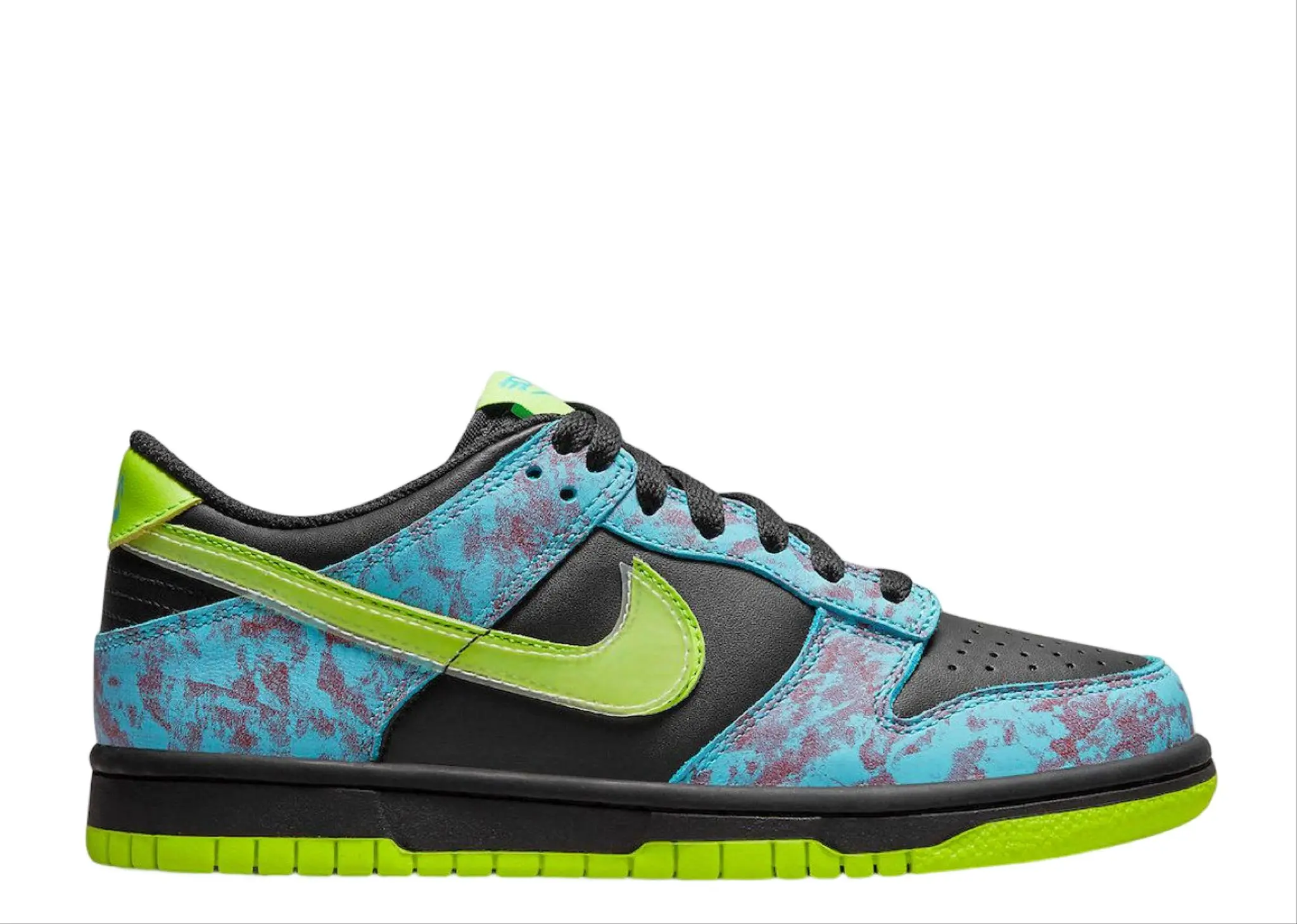 Nike Dunk Low SE Acid Wash Baltic Blue Volt (Grade School)