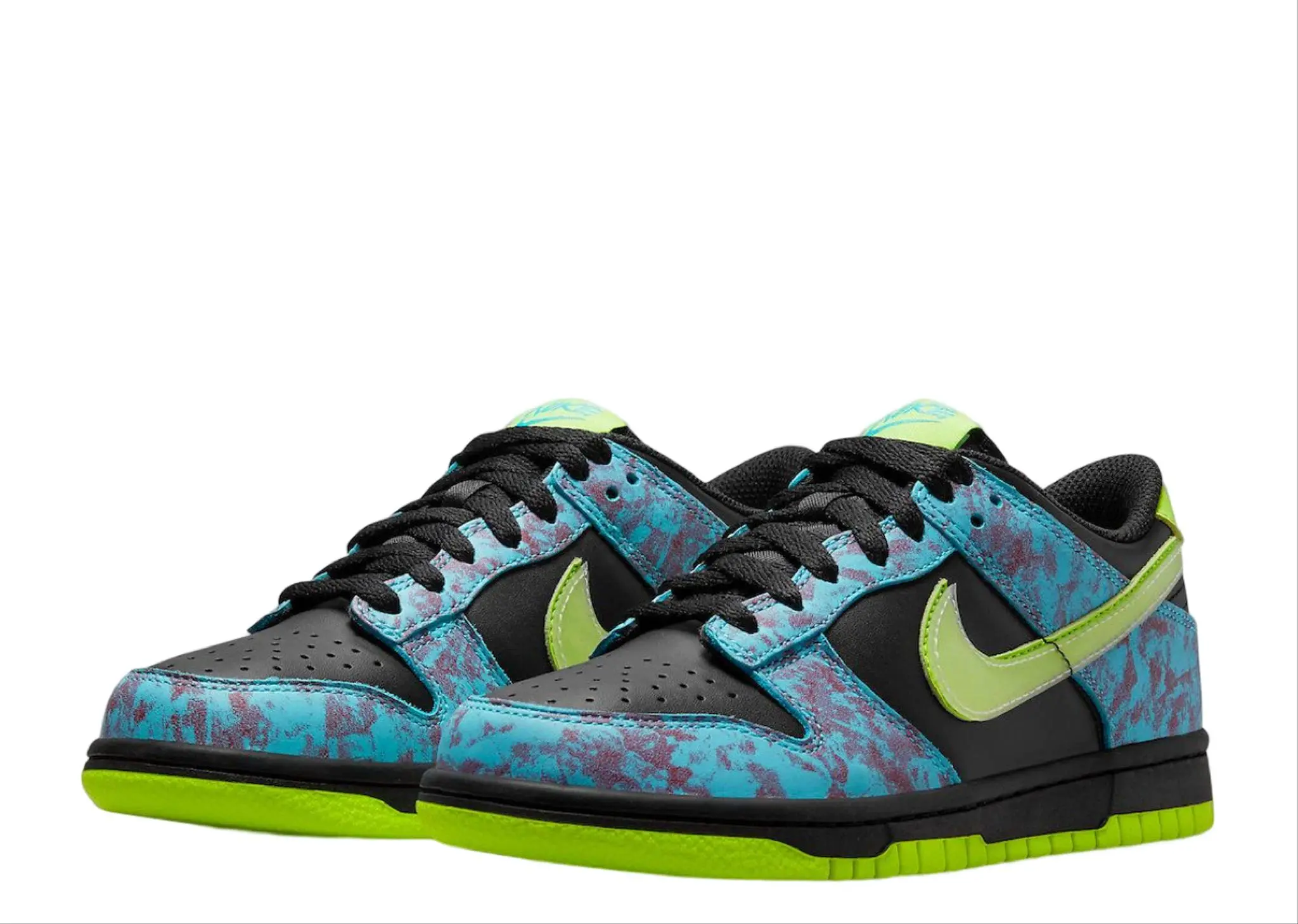 Nike Dunk Low SE Acid Wash Baltic Blue Volt (Grade School) - photo 2