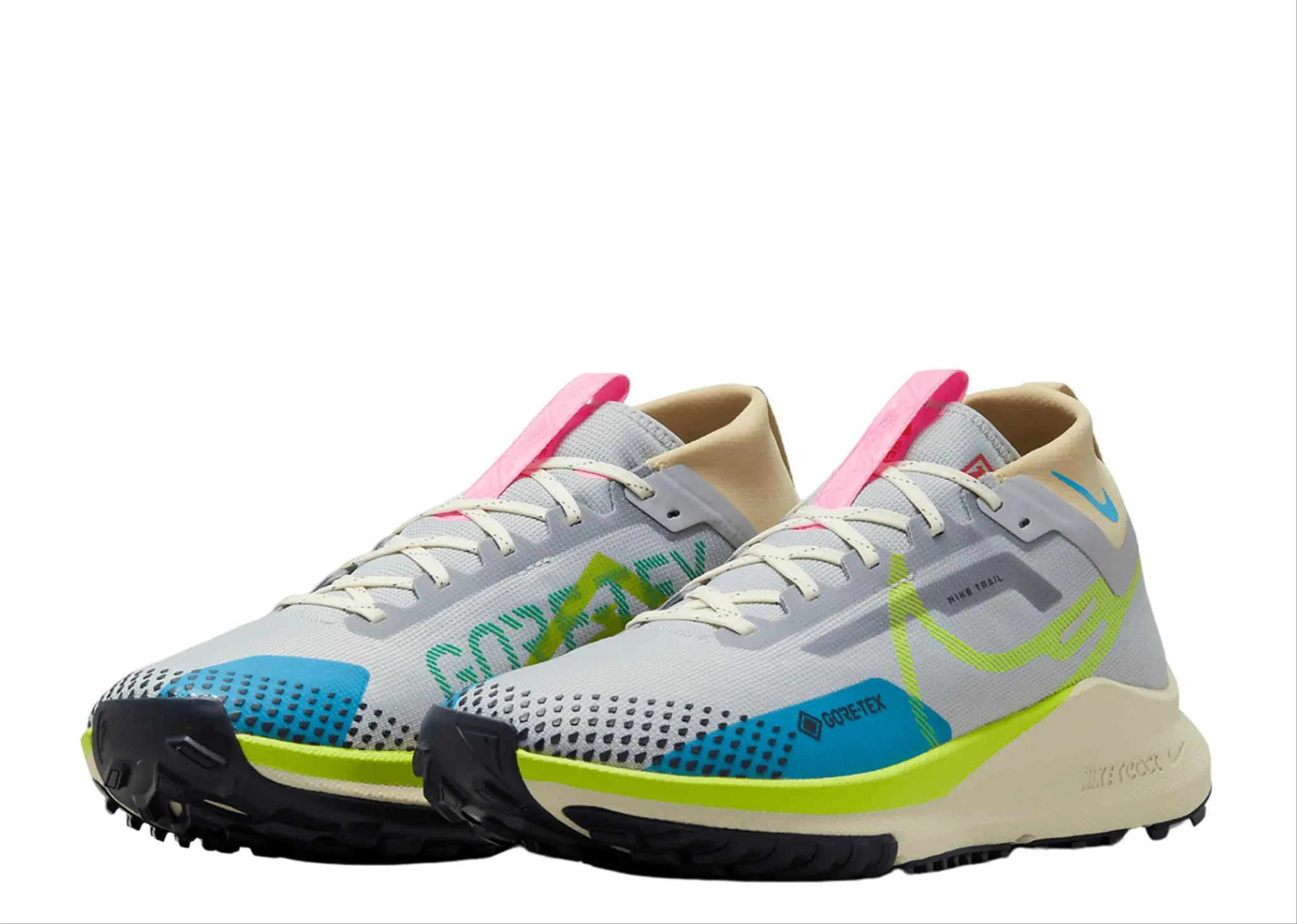 Nike React Pegasus Trail 4 Gore-Tex Wolf Grey Volt - photo 2