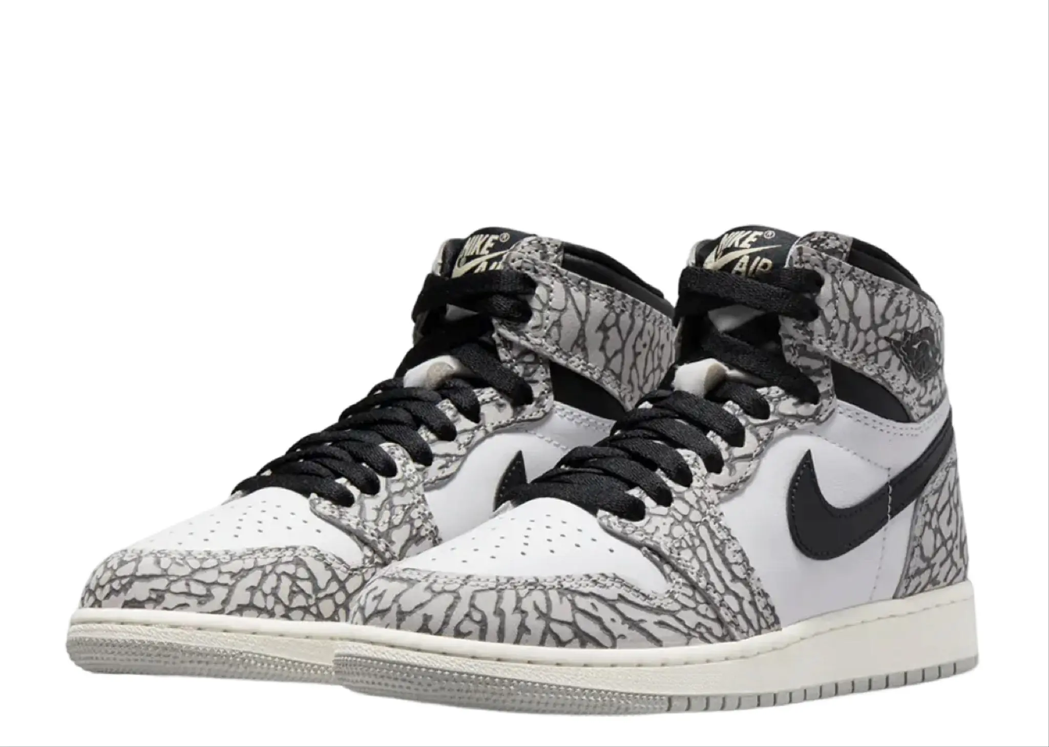 Air Jordan 1 Retro High OG White Cement (Grade School) - photo 2