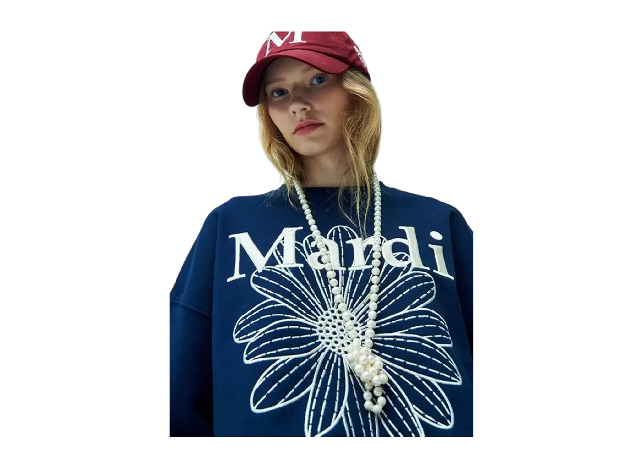 Mardi Mercredi Flower Sweatshirt Mardi Needlework