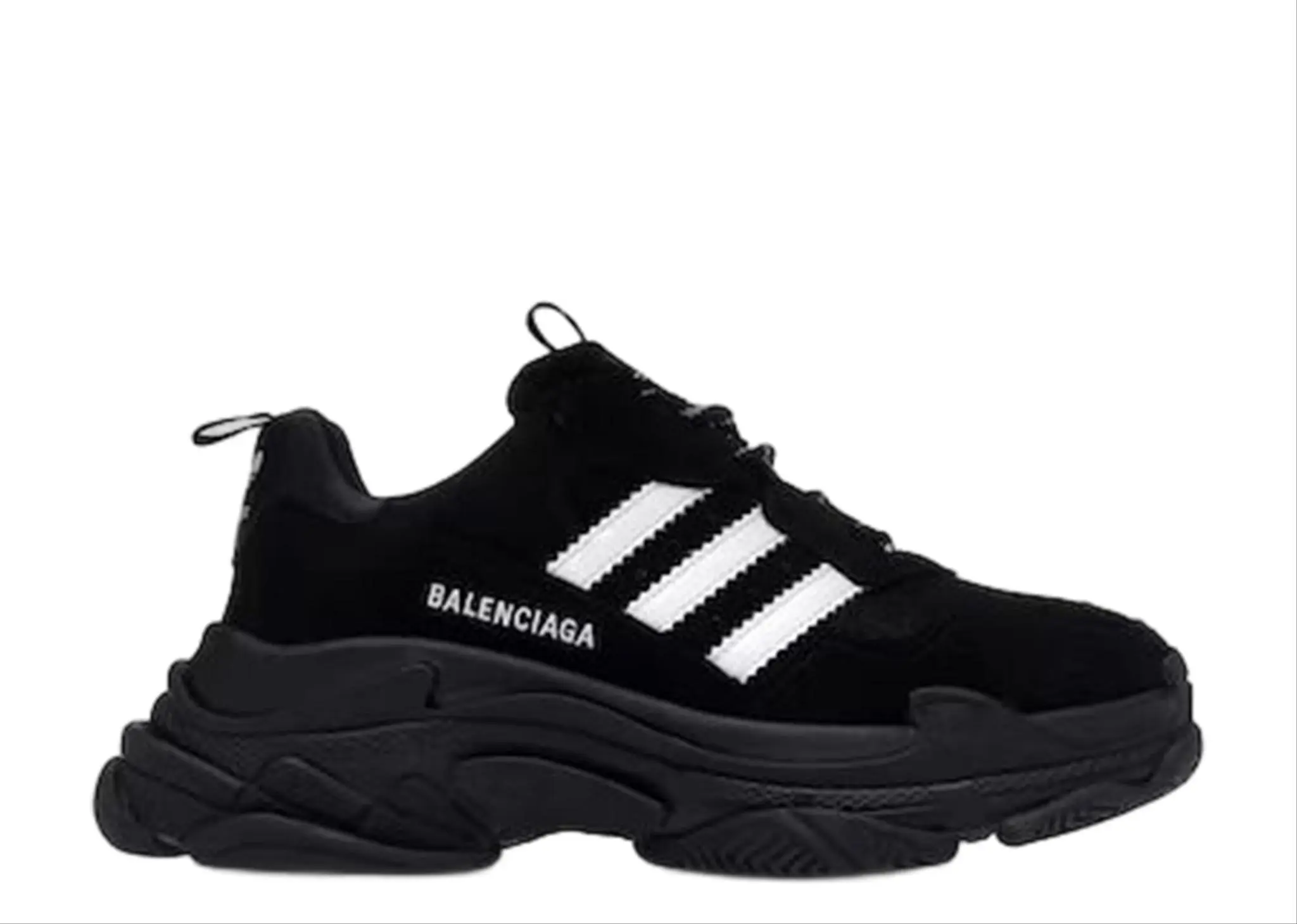 Balenciaga X Adidas Triple S Black White