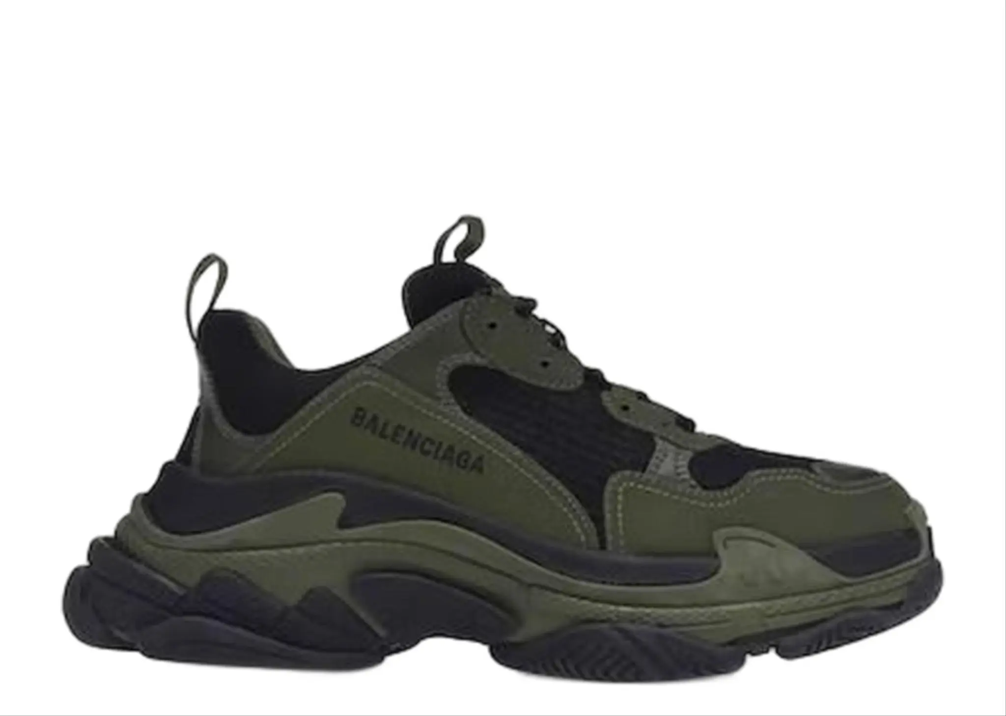 Balenciaga Triple S Dark Green Black
