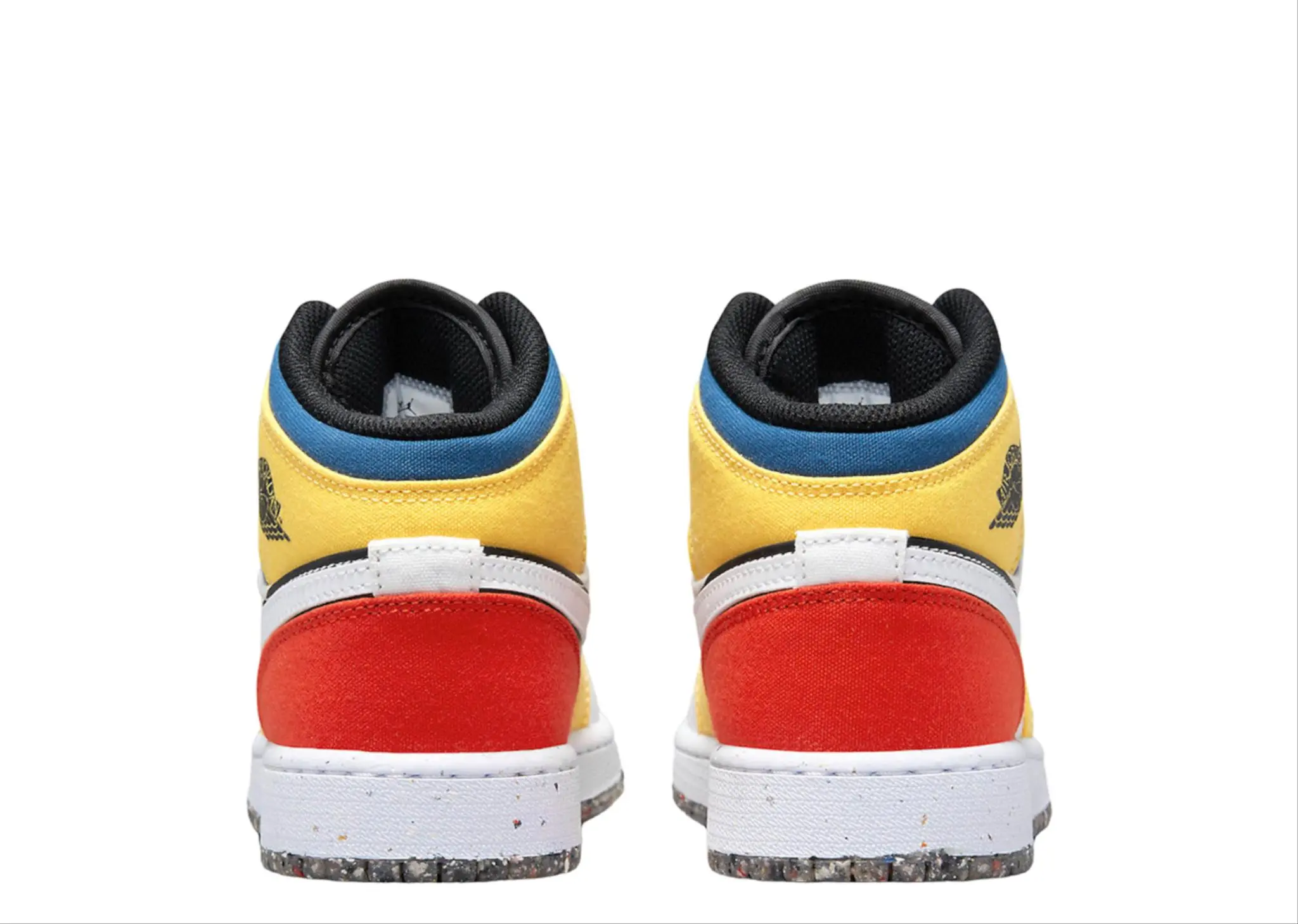 Air Jordan 1 Mid Multi-Color Canvas (Grade School) - photo 3