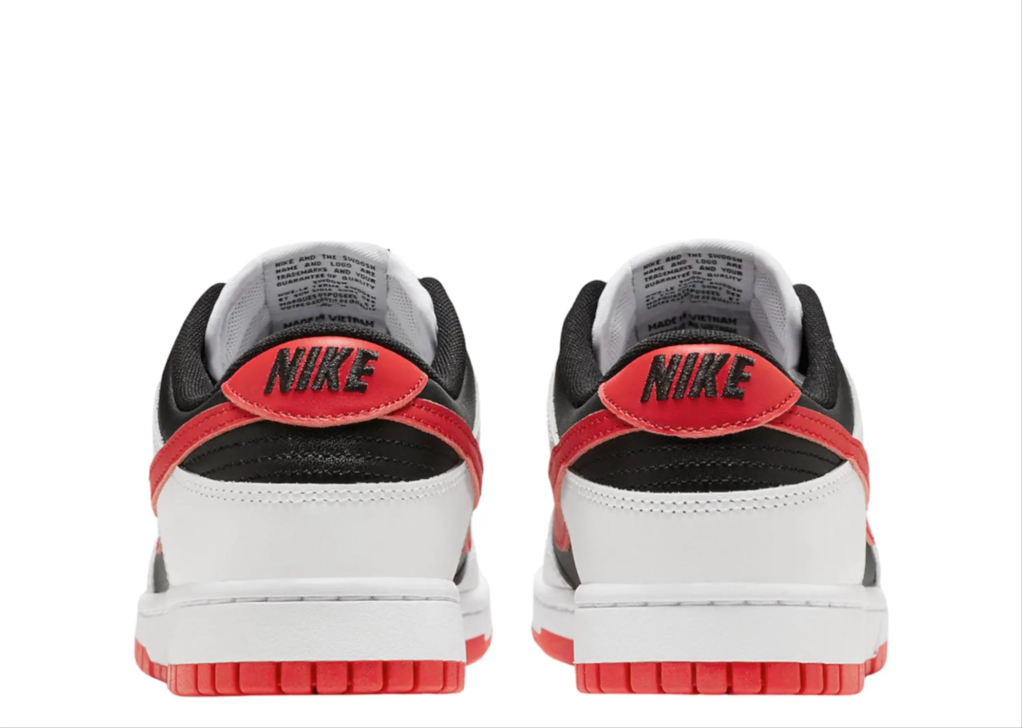 Nike Dunk Low Retro White Black University Red - photo 3