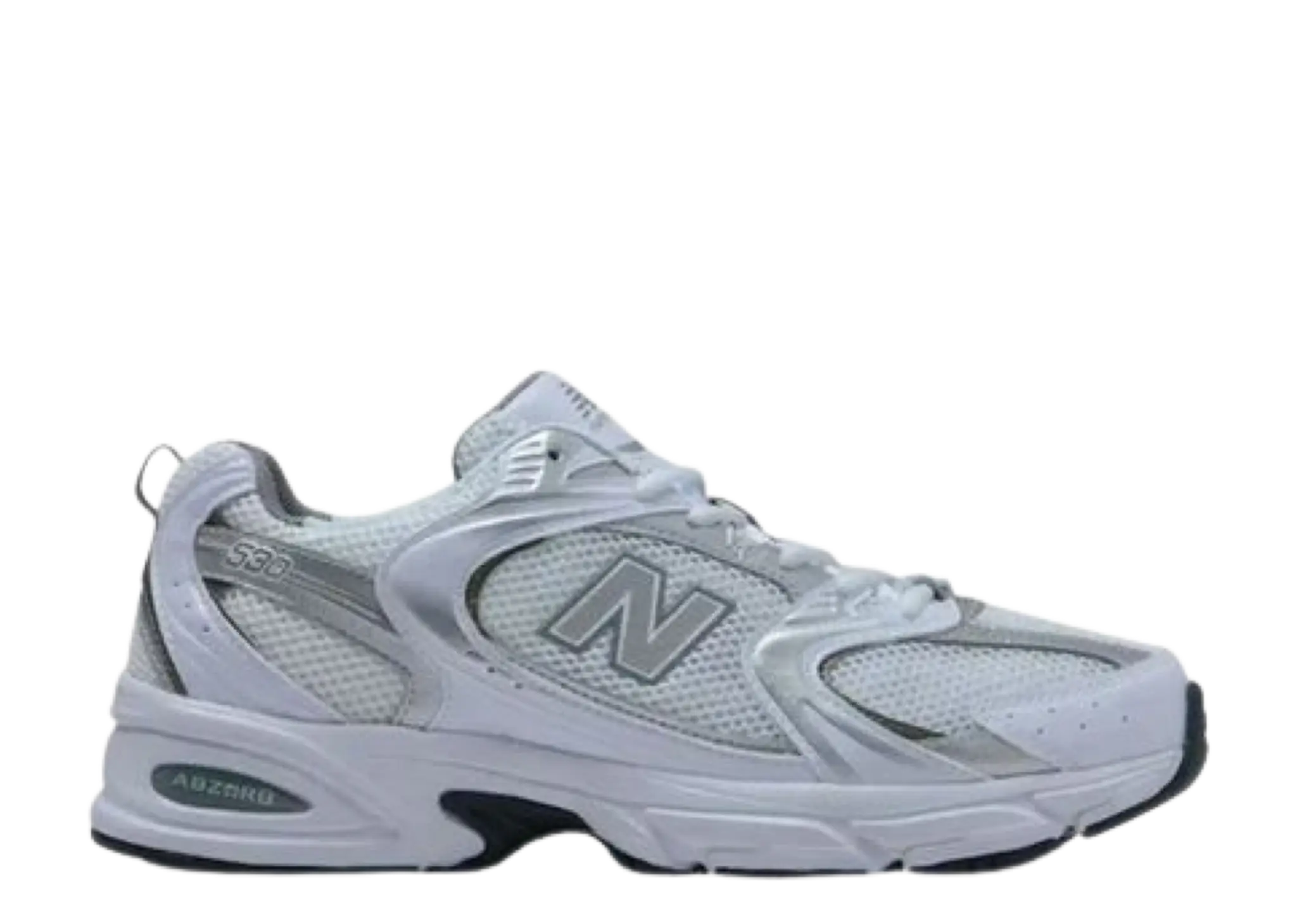 New Balance 530 White Silver Metallic