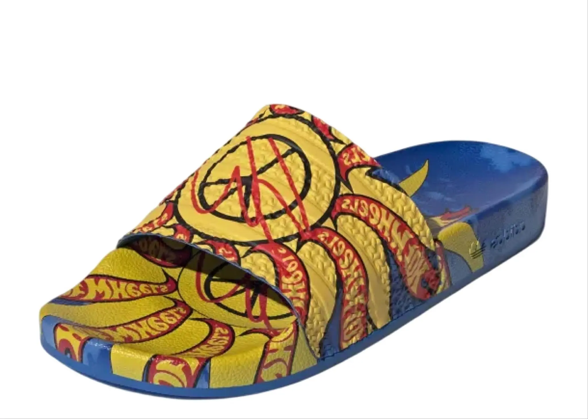 Adidas Adilette Slides Sean Wotherspoon X Hot Wheels - photo 2