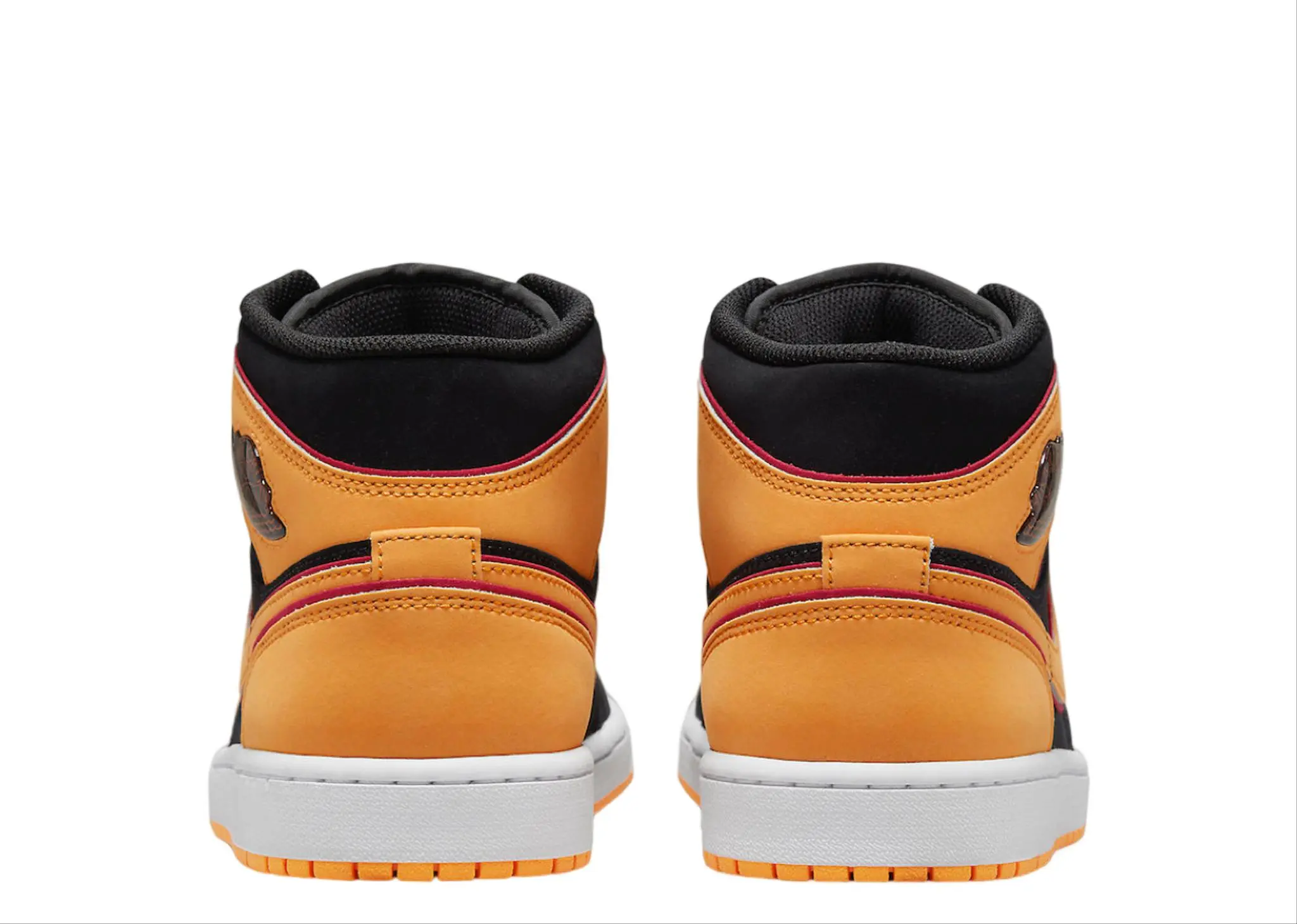 Air Jordan 1 Mid Fat Tongue Black Orange - photo 3
