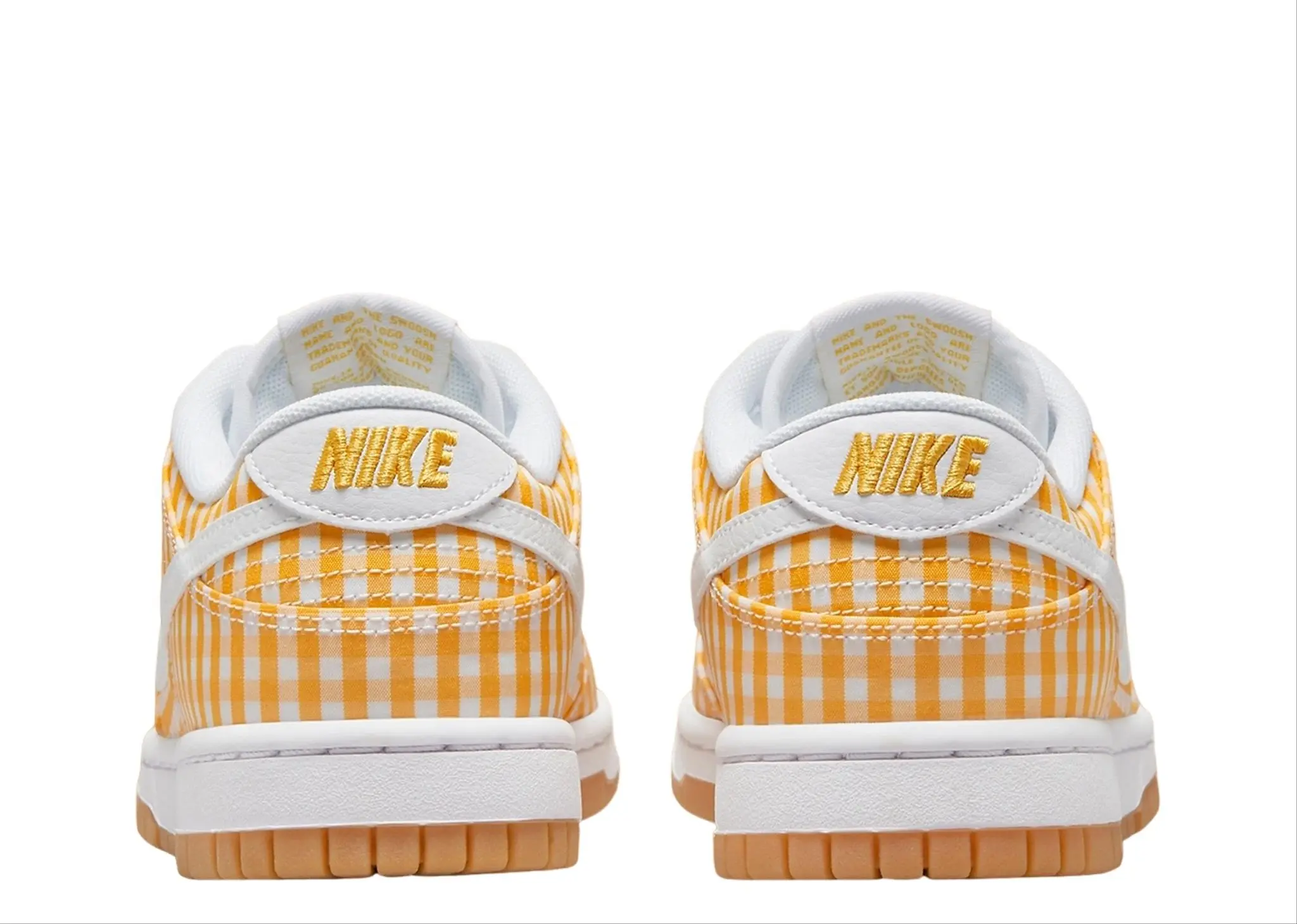 Nike Dunk Low Yellow Gingham (Women's) - photo 3