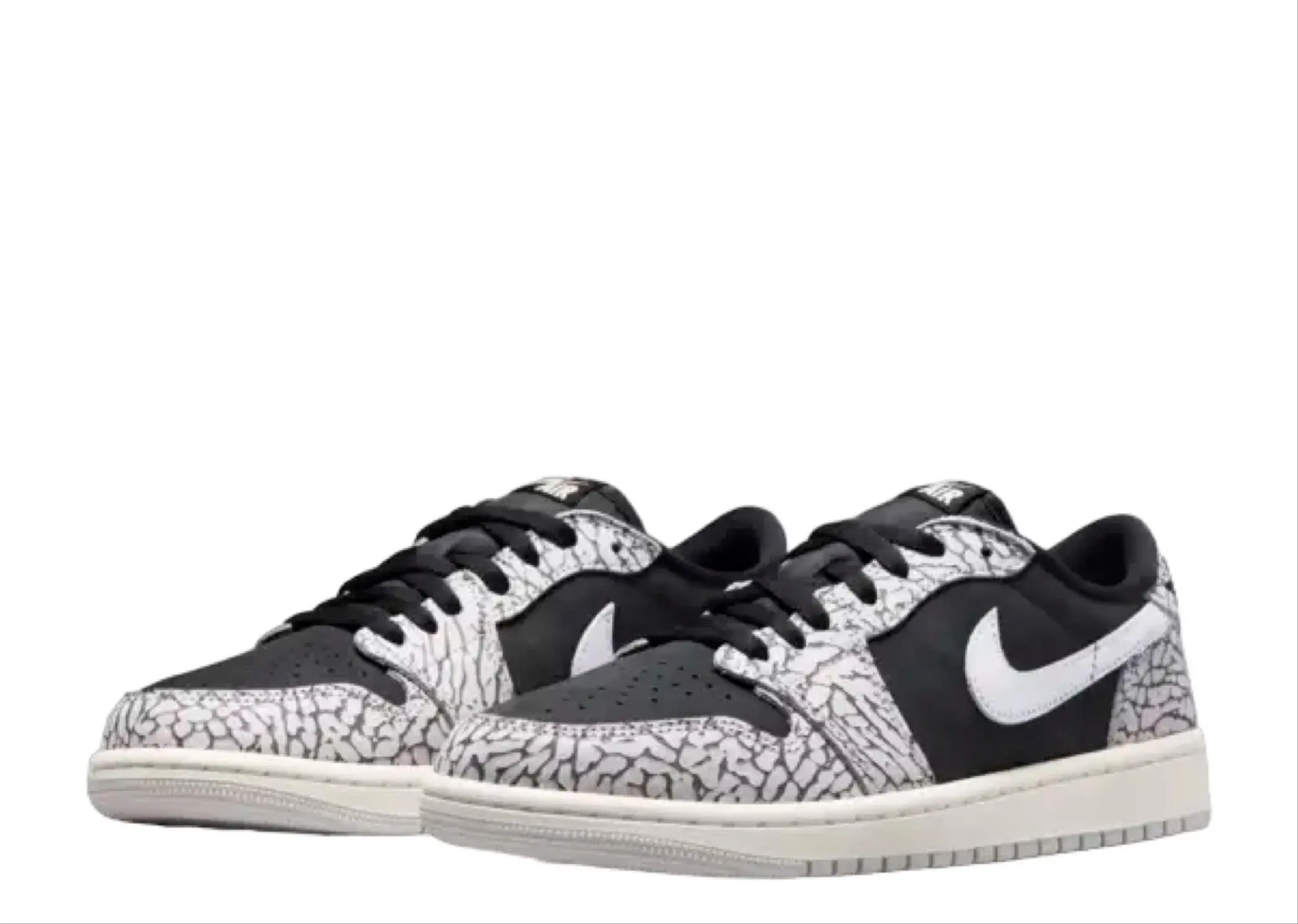 Air Jordan 1 Retro Low OG Black Cement (Women's) - photo 2