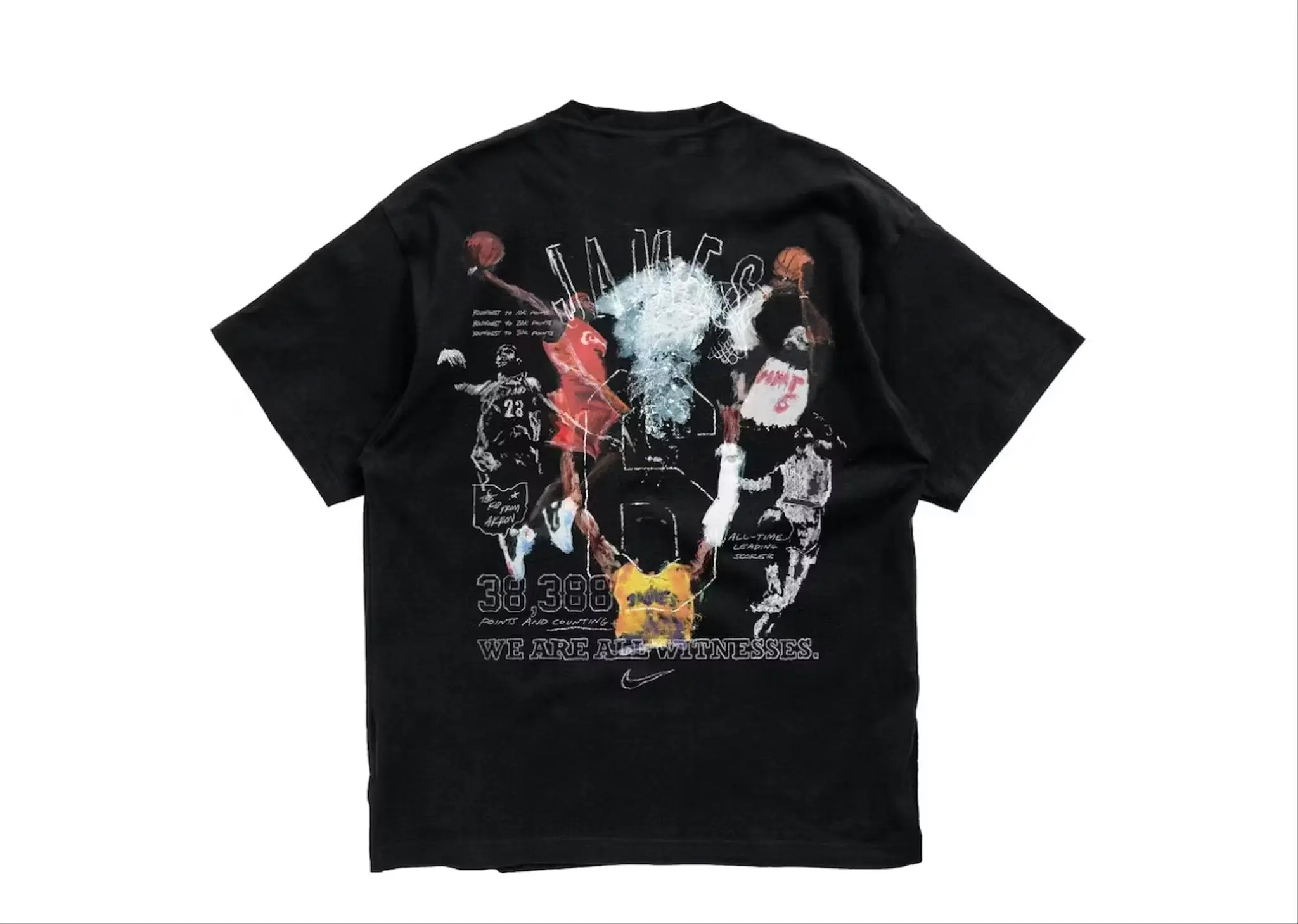 Nike Lebron James Scoring Record T-Shirt Black