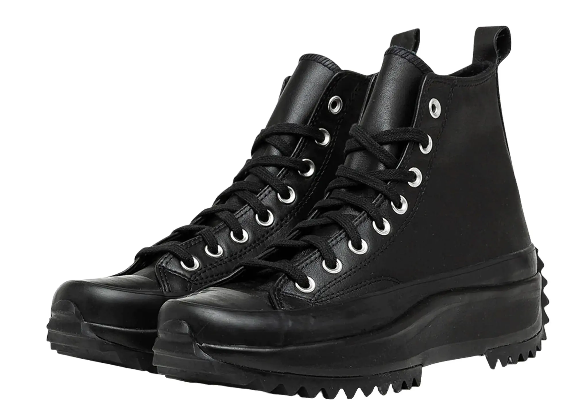 Converse Run Star Hike Hi Triple Black Leather - photo 2