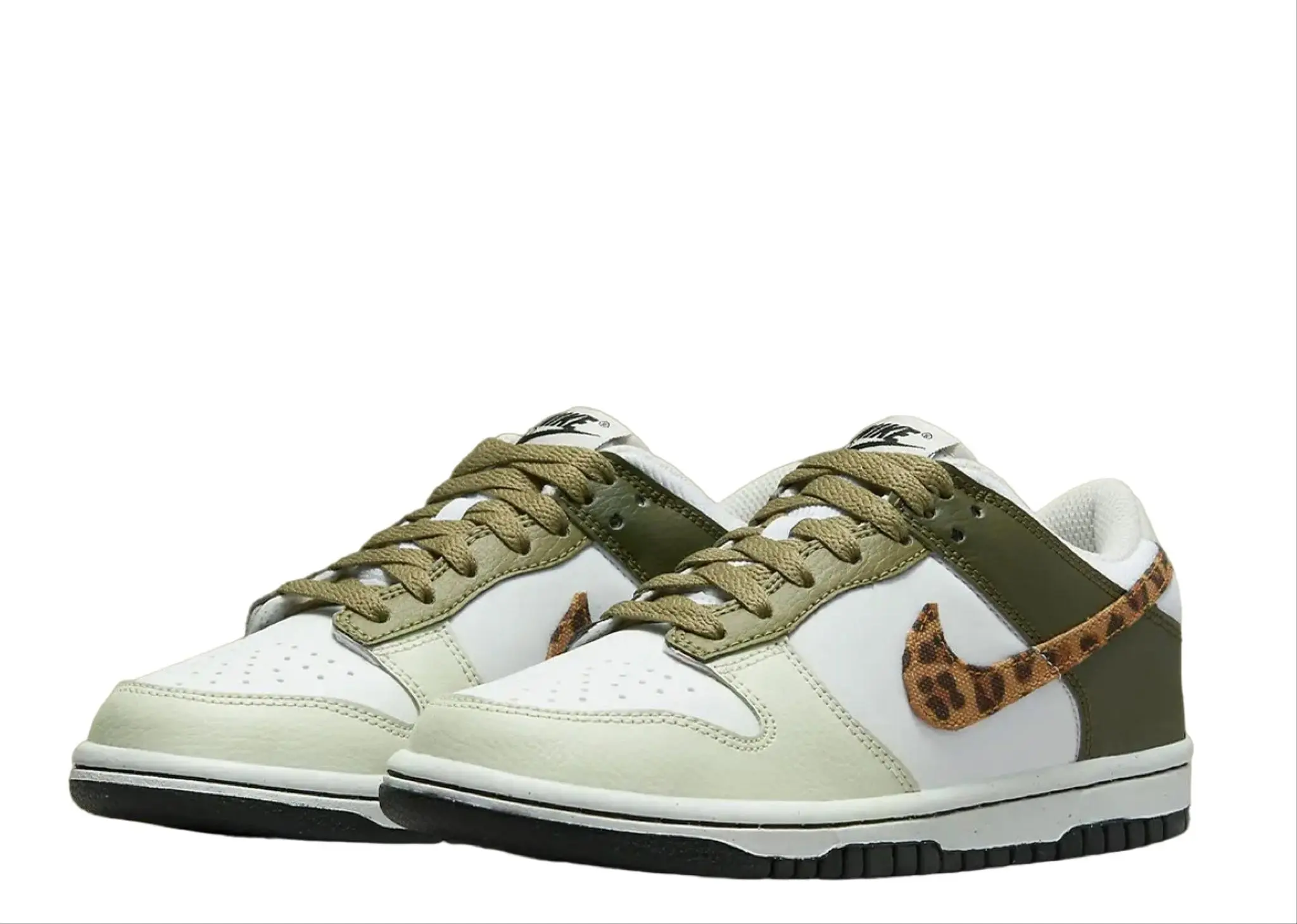 Nike Dunk Low Olive Leopard (Grade School) - photo 2