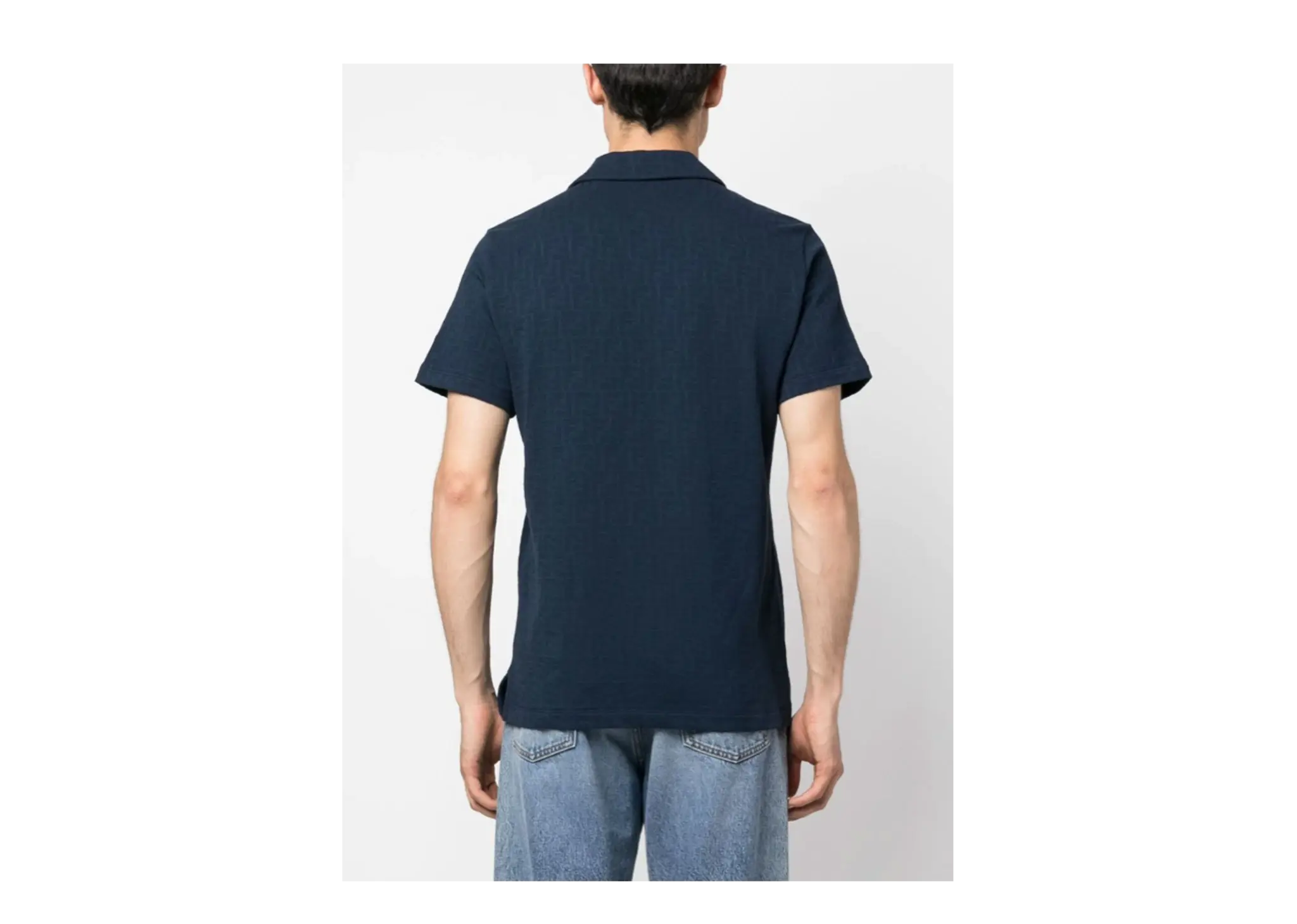 Fendi All Over Logo Polo Shirt (M) - photo 2