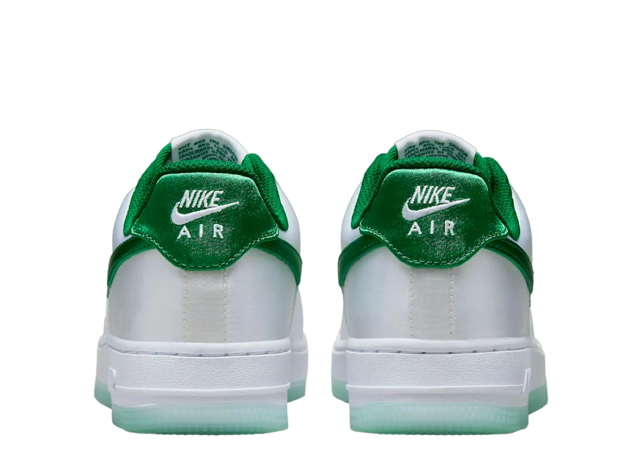 Nike Air Force 1 Low '07 Satin White Pine Green (Women's) - photo 3