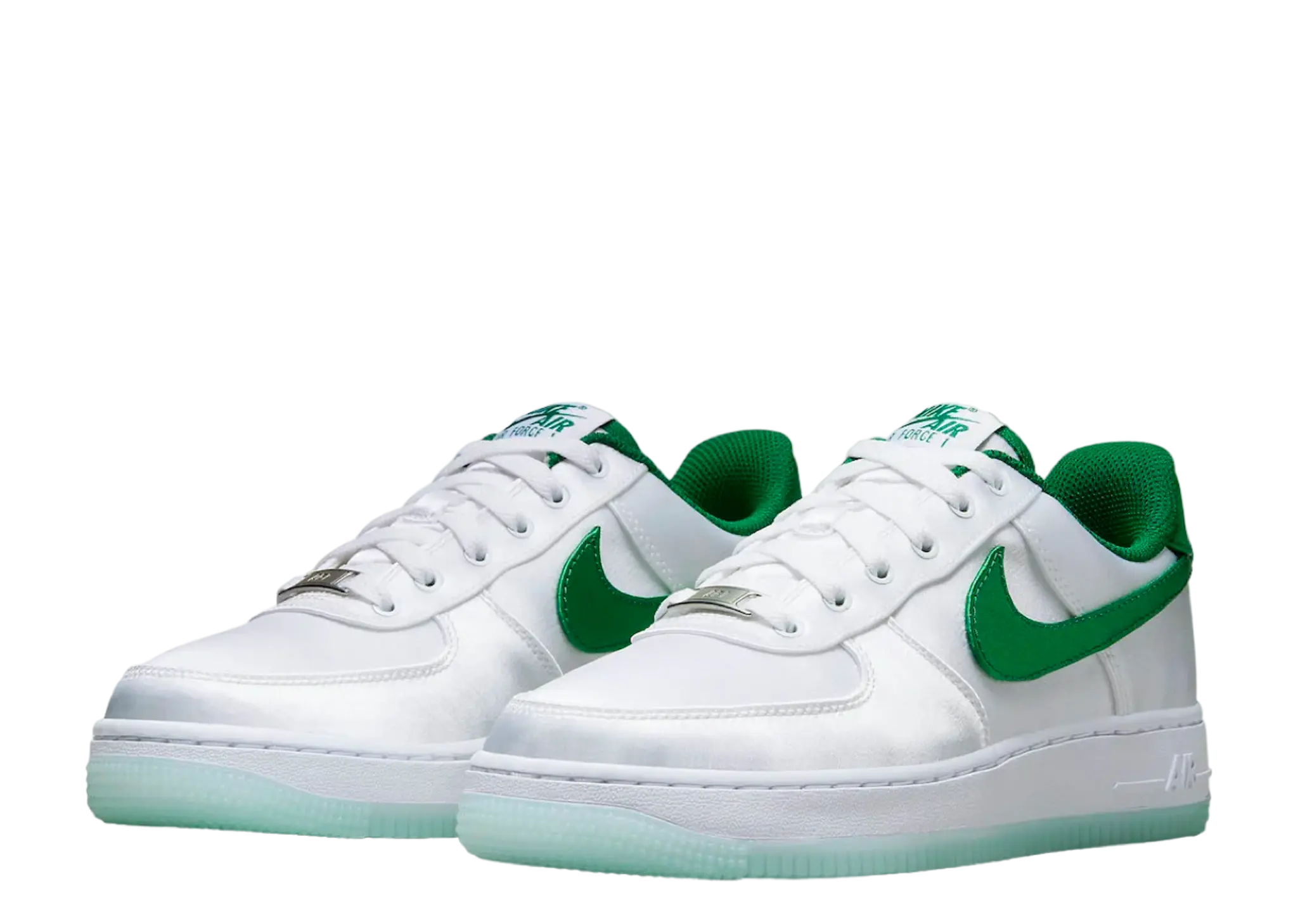 Nike Air Force 1 Low '07 Satin White Pine Green (Women's) - photo 2