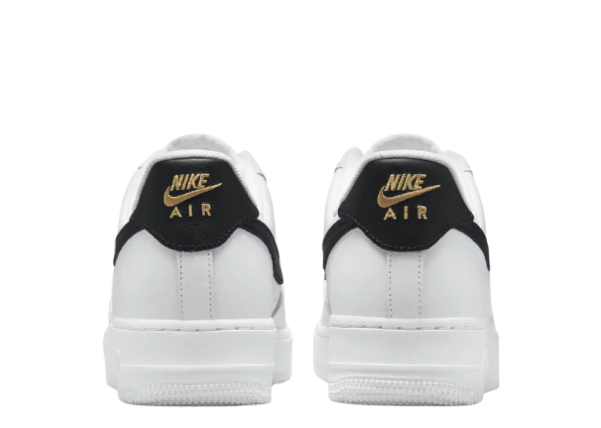 Nike Air Force 1 Low '07 Essential White Black Gold Mini Swoosh (Women's) - photo 3
