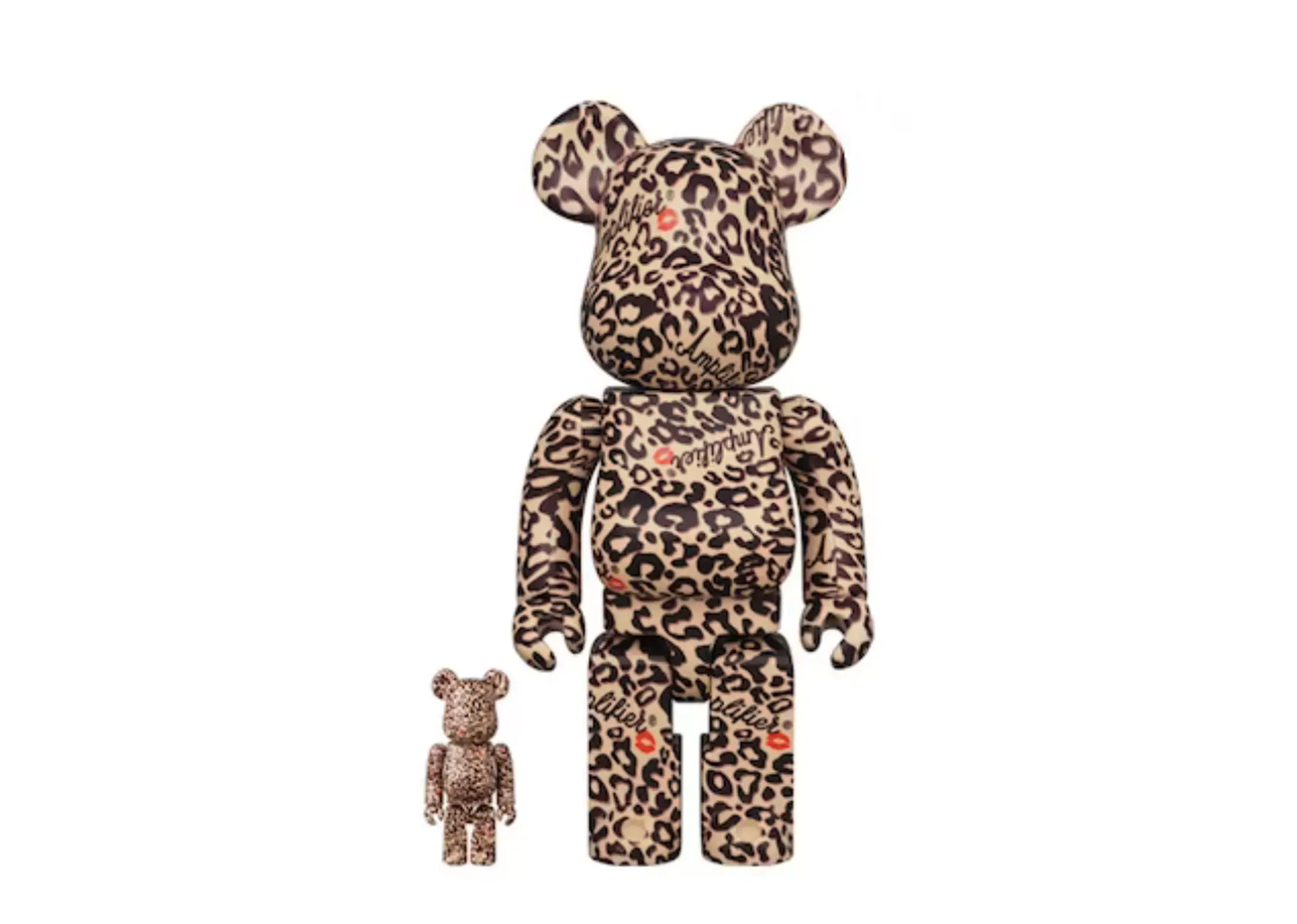 Bearbrick Amplifier 100% & 400% Set Leopard Print
