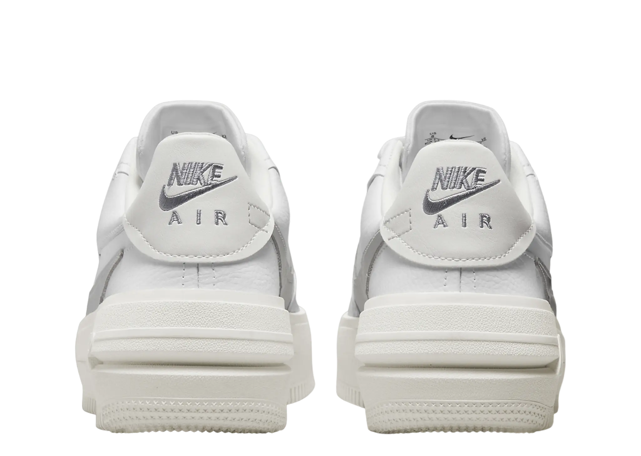Nike Air Force 1 PLT.AF.ORM Summit White Metalic Silver (Women's) - photo 3