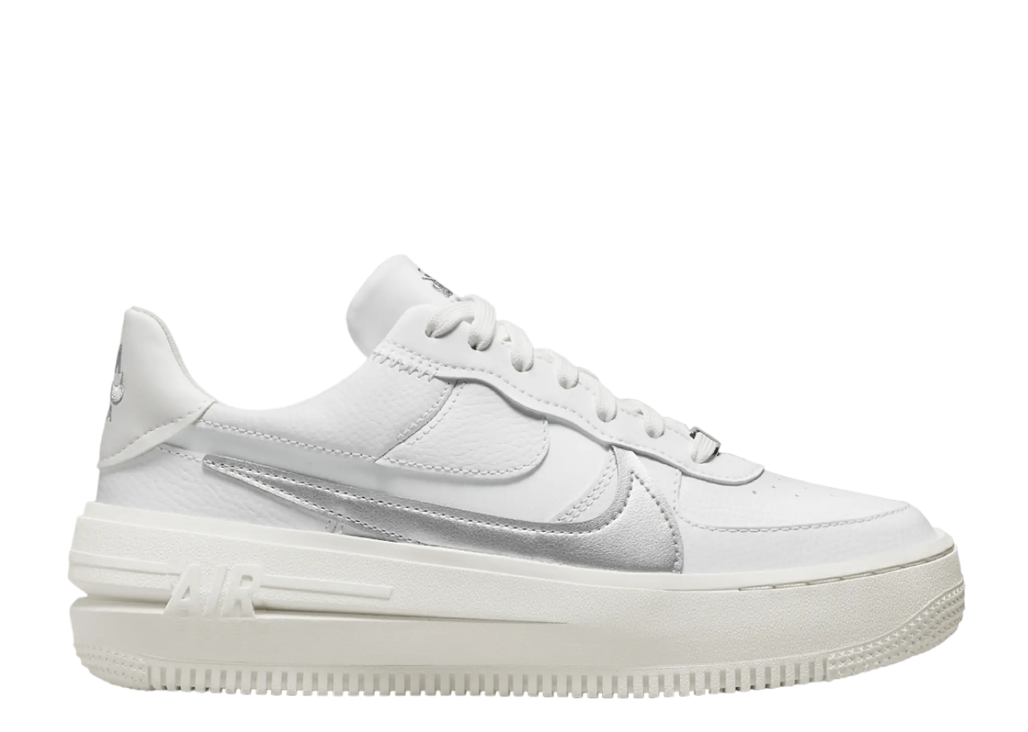 Nike Air Force 1 PLT.AF.ORM Summit White Metalic Silver (Women's)
