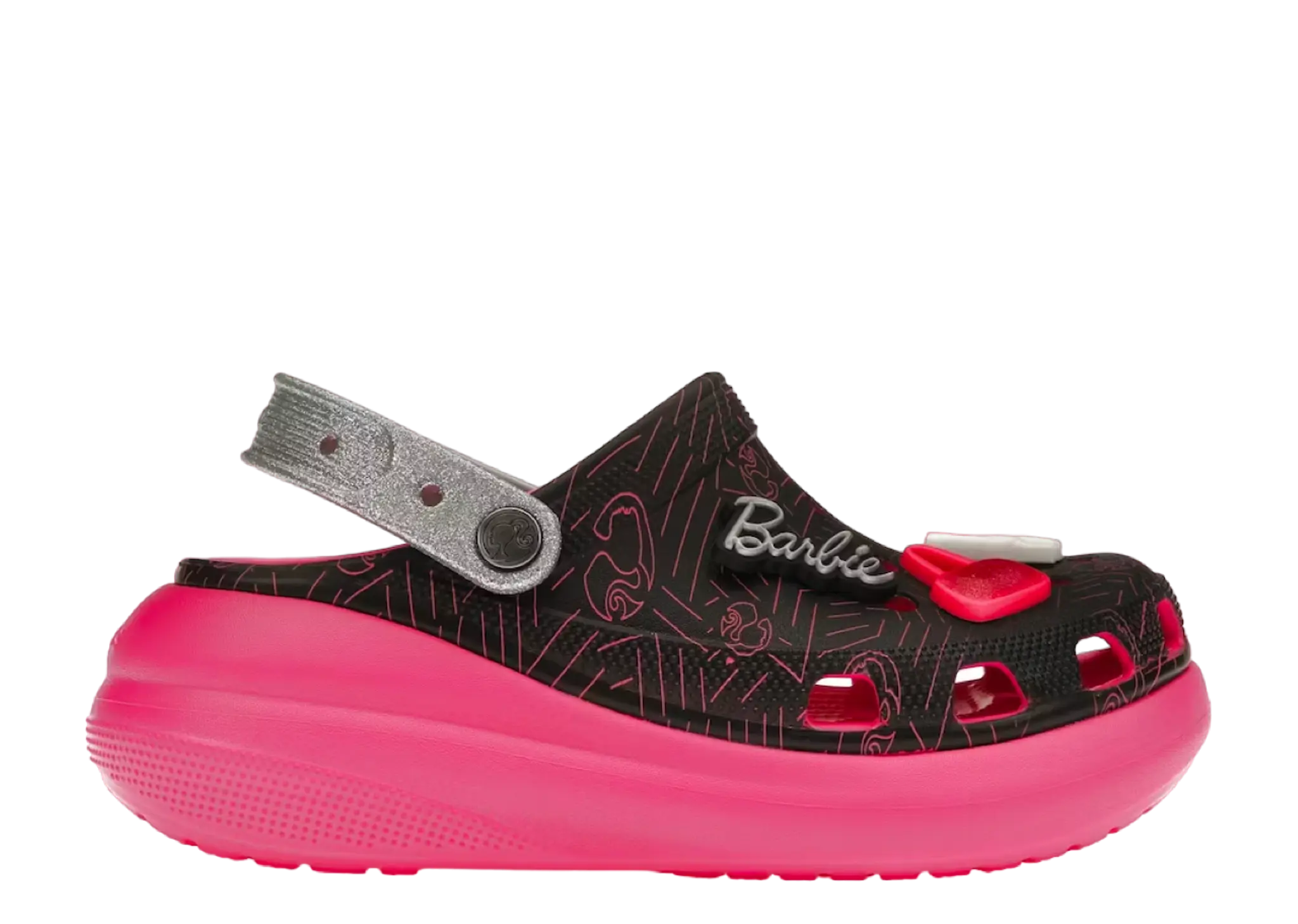 Crocs Crush Clog Barbie Black Pink