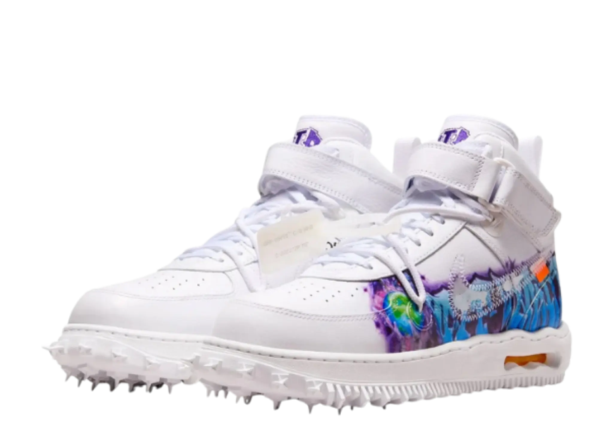 Nike Air Force 1 Mid Off-White Graffiti White - photo 2