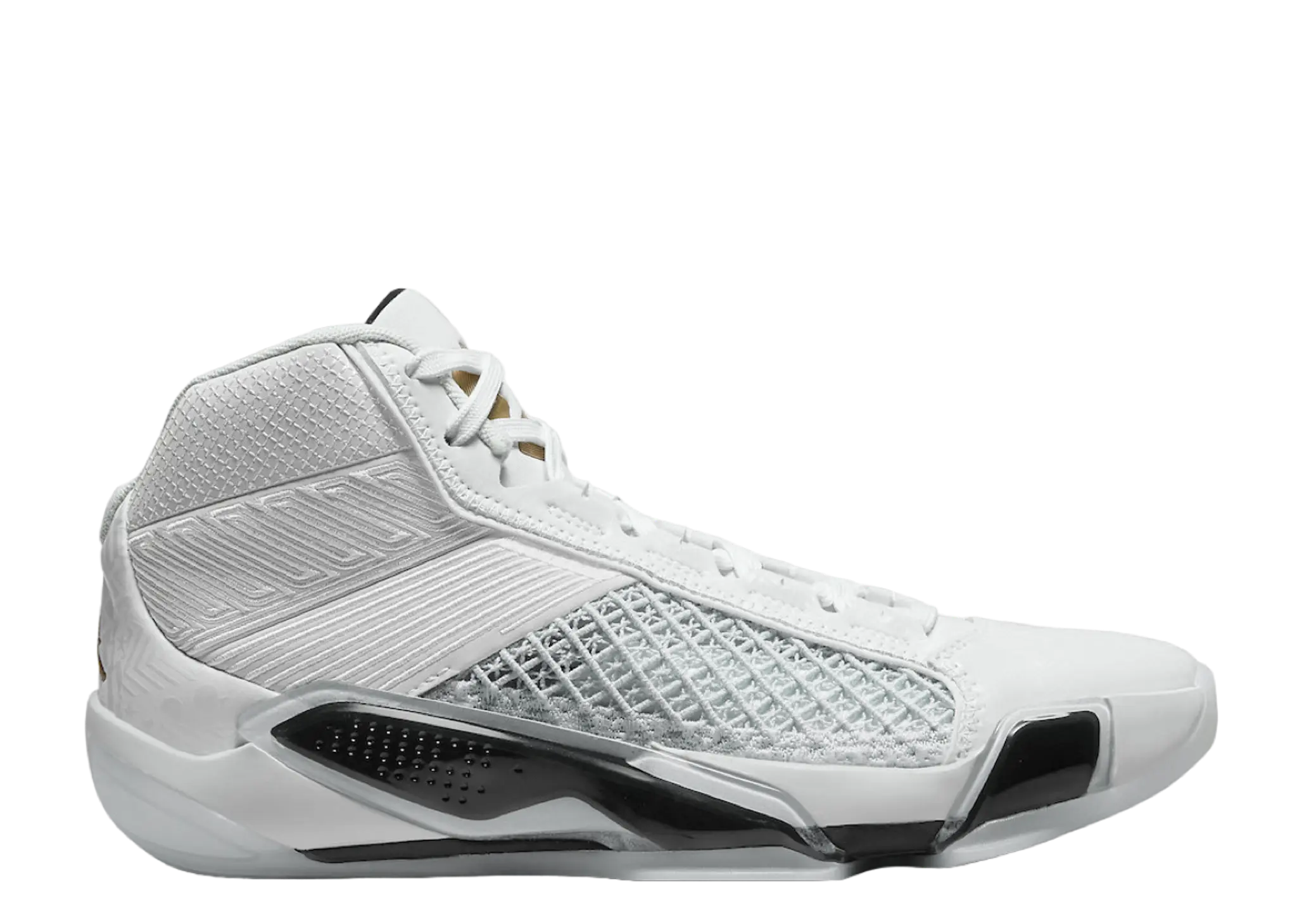Air Jordan 38 FIBA White Metallic Gold